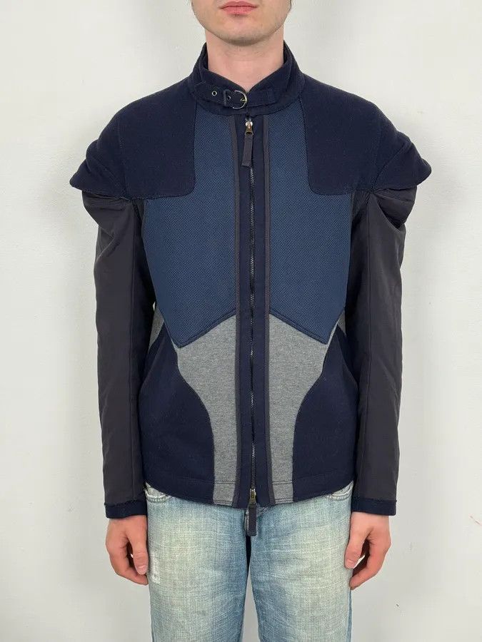 Marithe + Francois Girbaud AW2007 Marithé + François Girbaud Navy Technical Padded Bomber Jacket Size US M / EU 48-50 / 2 - 2 Thumbnail