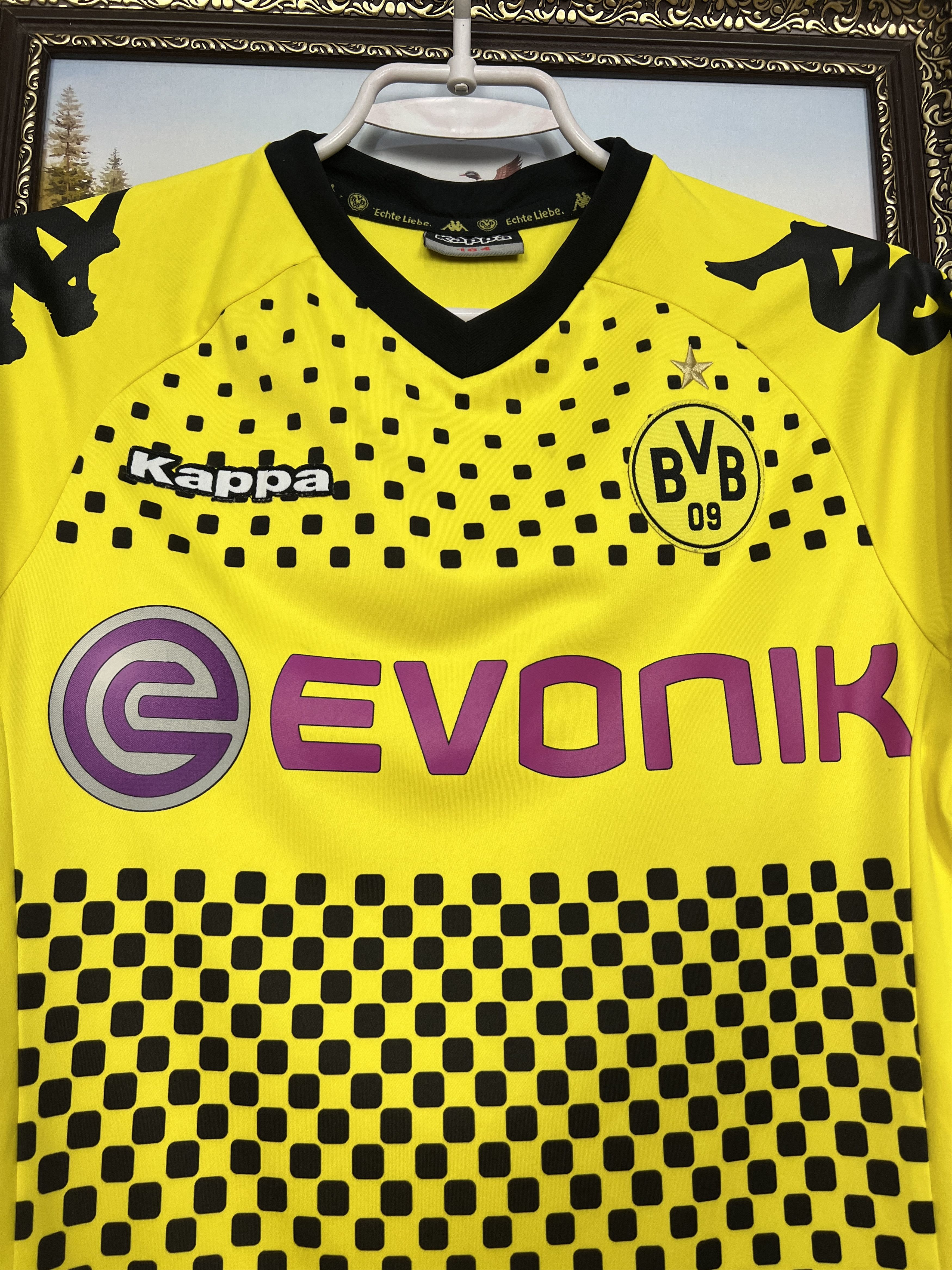 Kappa Borussia Dortmund football shirt Soccer Jersey Trikot BoysXL Size US XXS / EU 40 - 3 Thumbnail