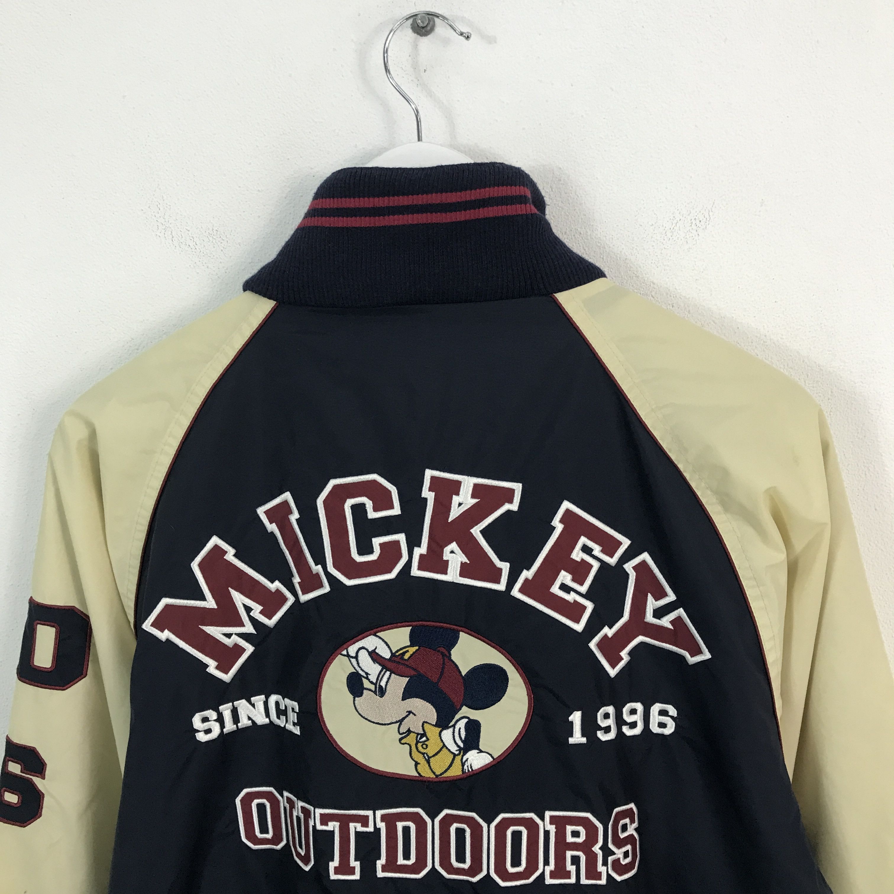Japanese Brand × Mickey Mouse mickey outdoor varsity style zipper jacket Size US L / EU 52-54 / 3 - 4 Thumbnail