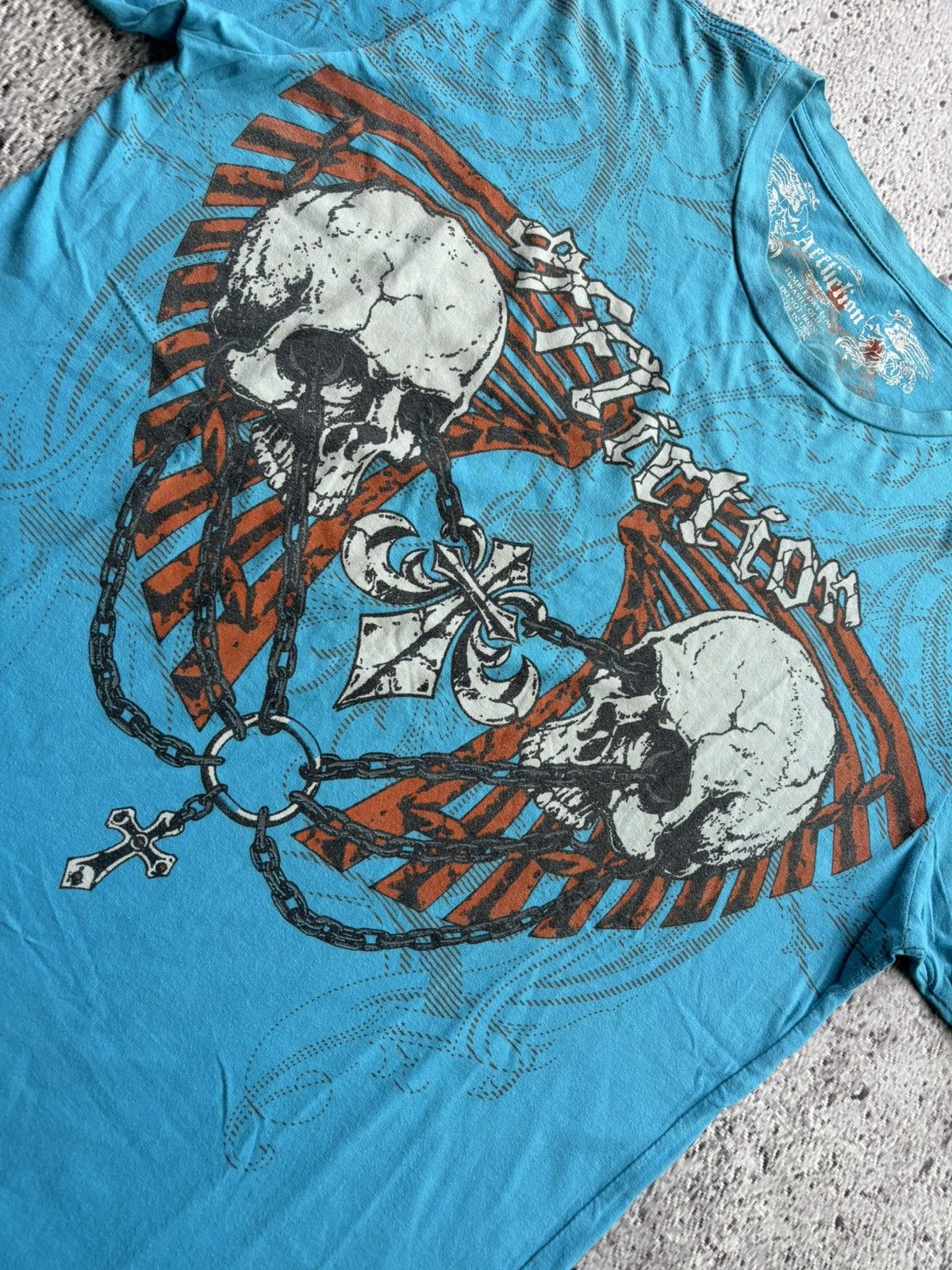 Hysteric Glamour Y2k Affliction Skull Punk style Tshirt Size US L / EU 52-54 / 3 - 6 Thumbnail
