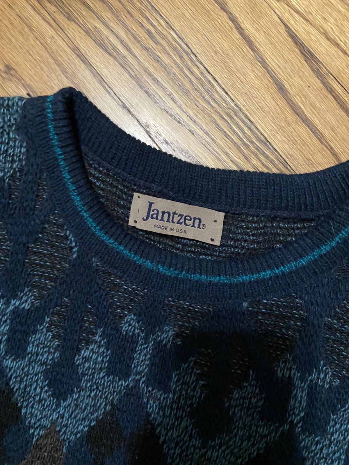 Vintage Vintage knit sweater Size US L / EU 52-54 / 3 - 3 Thumbnail