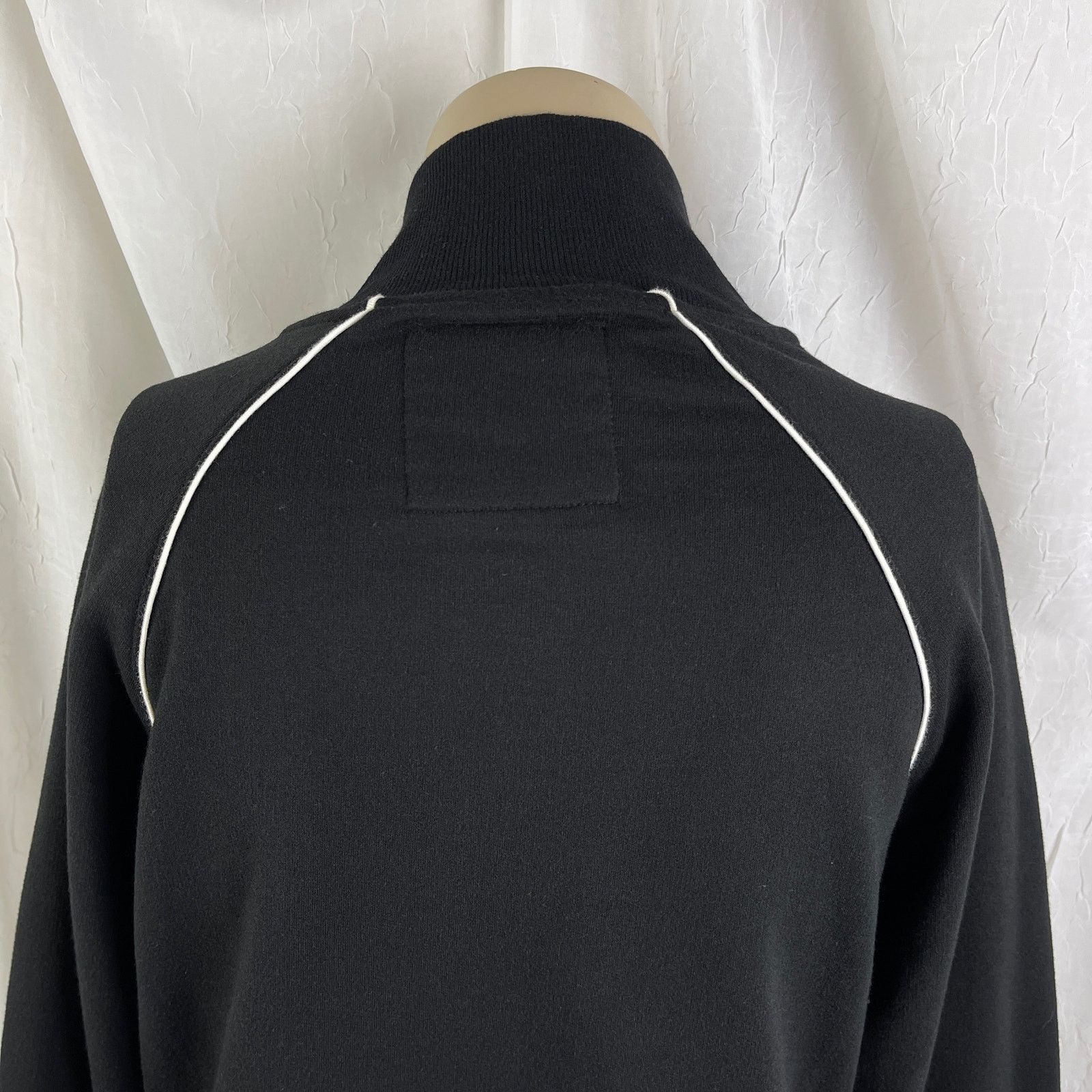 Forever 21 Black Sporty Track Jacket White Piping XXI Forever 21 Small Size S / US 4 / IT 40 - 11 Thumbnail