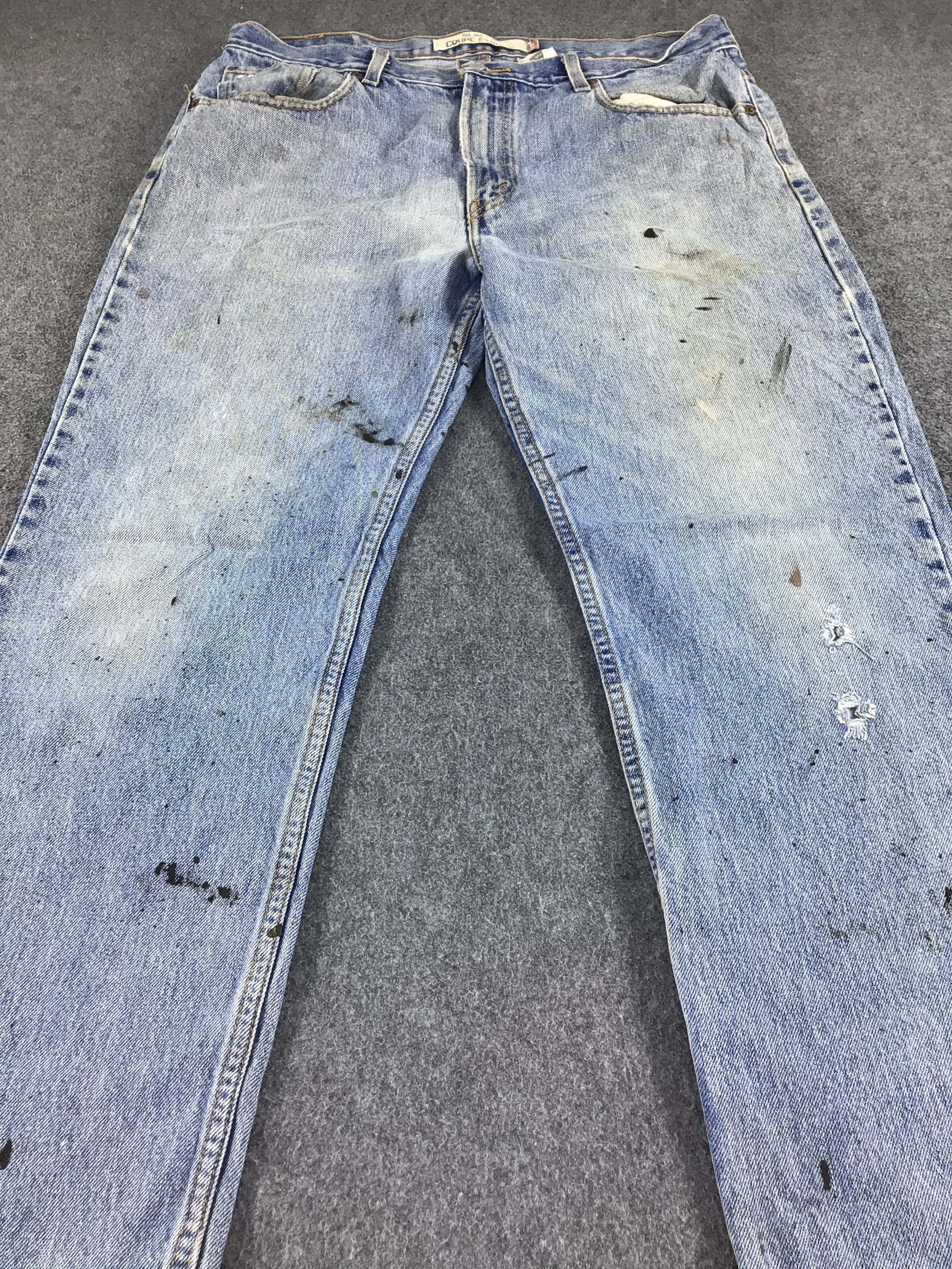 Levi's Vintage Levis 516 Jeans Dirty Wash Denim -J492 Size US 37 - 3 Thumbnail