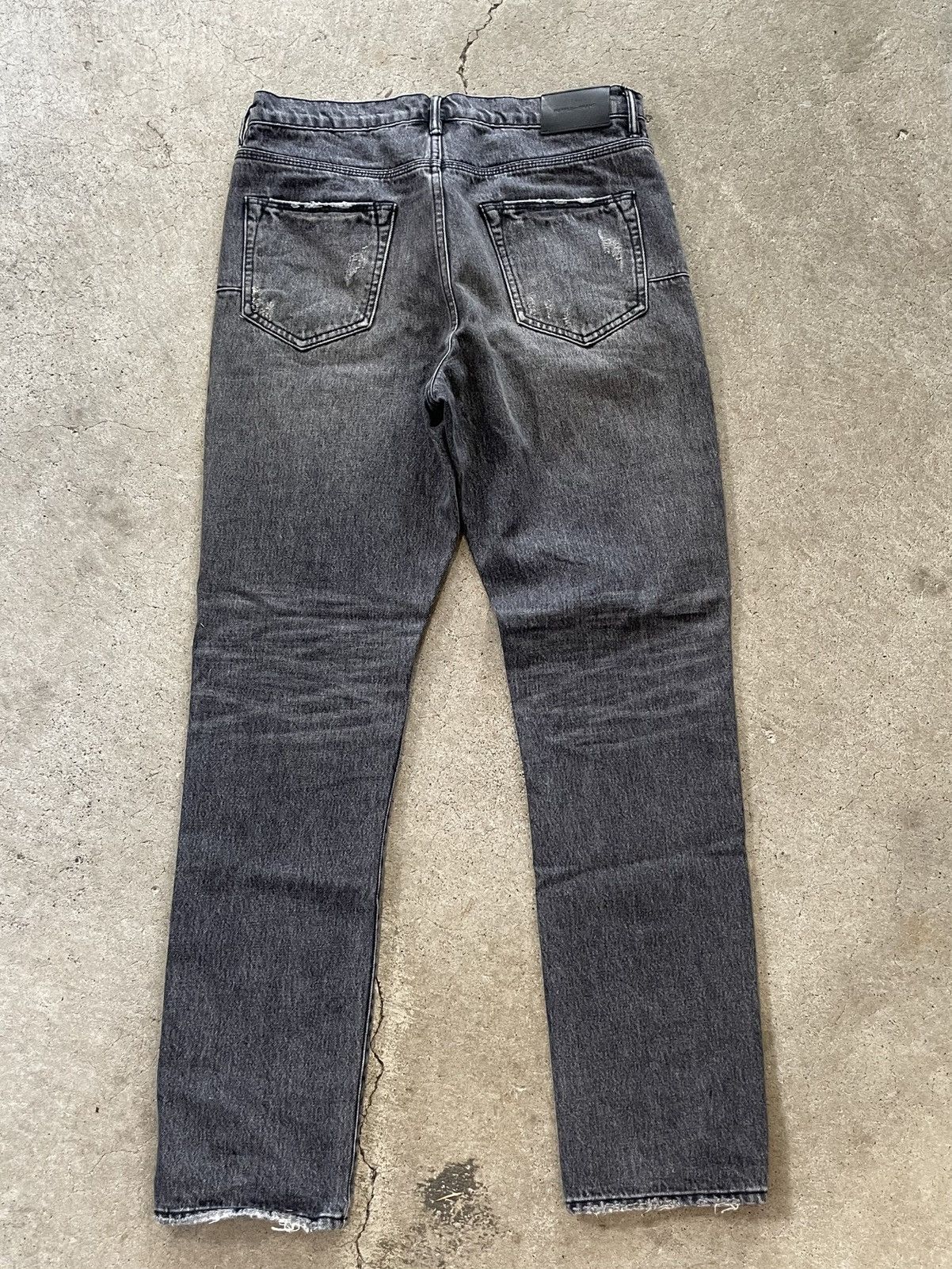 Purple Brand Purple Brand Distressed Black Denim Size US 32 / EU 48 - 2 Thumbnail