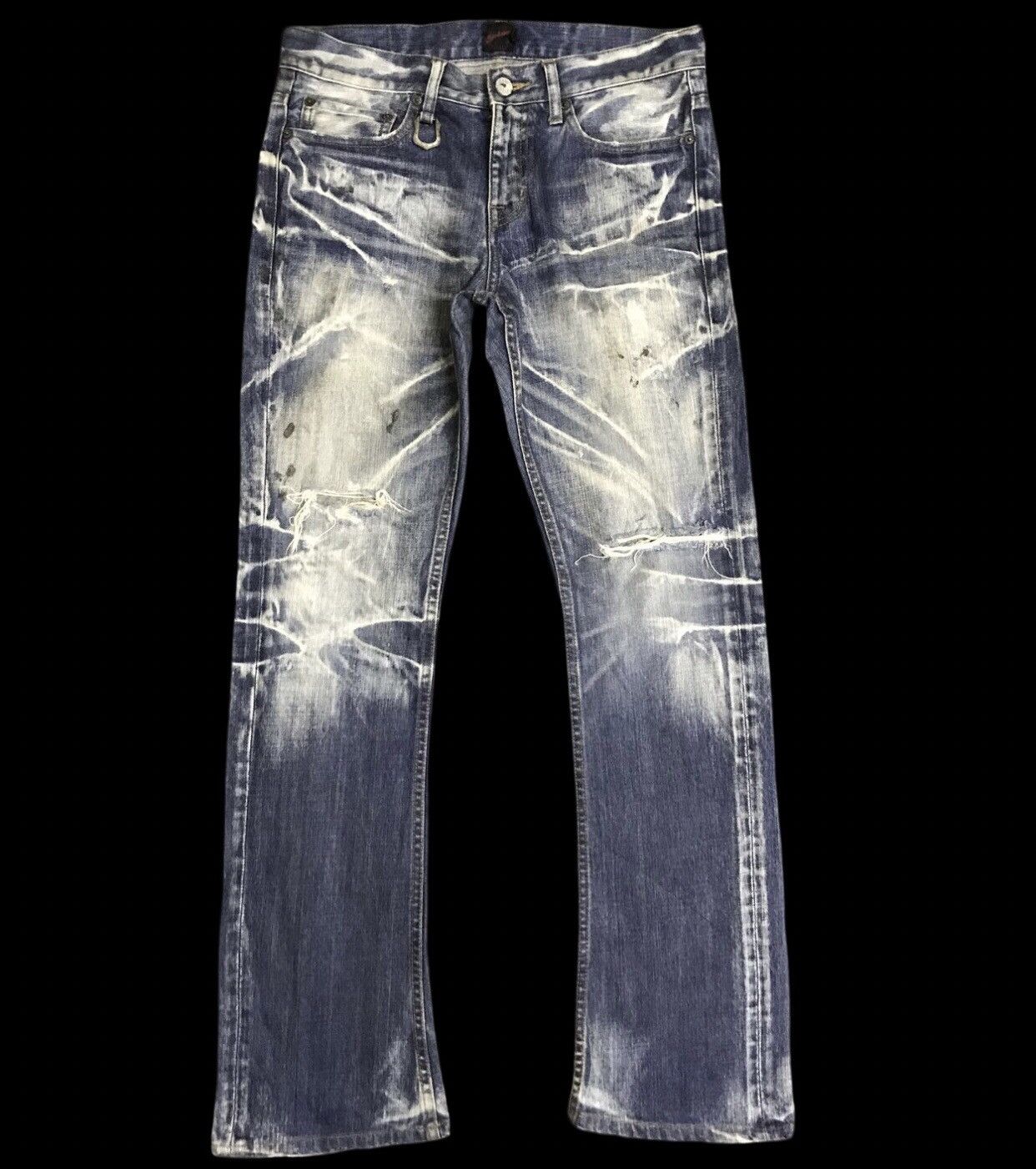 Japanese Brand Flare🔥D139 Statement Jeans Jackrose Rare Fades Flare Jeans Size US 32 / EU 48 - 1 Thumbnail
