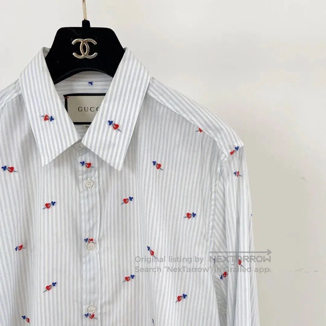 Gucci Gucci Striped Shirt. Size L / US 10 / IT 46 - 3 Thumbnail