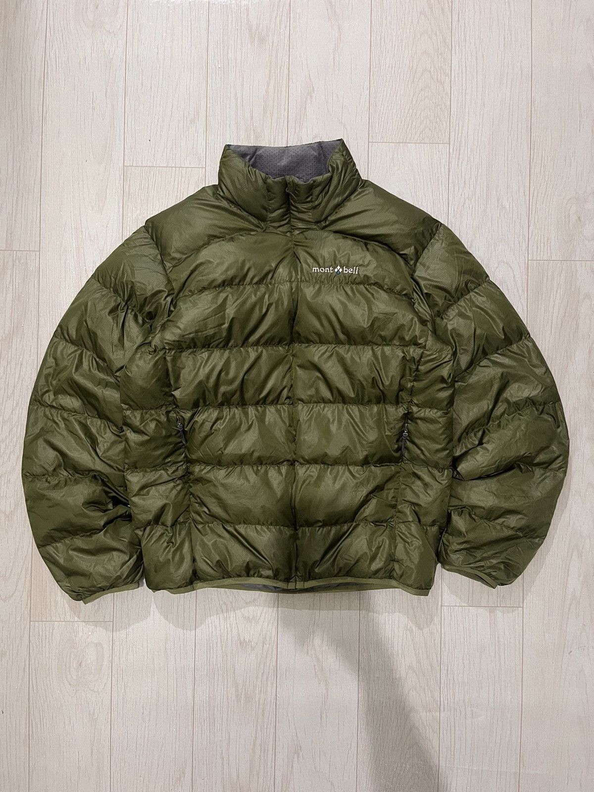 Image of Montbell Puffer Jacket in Army Green, Men's (Size Small)