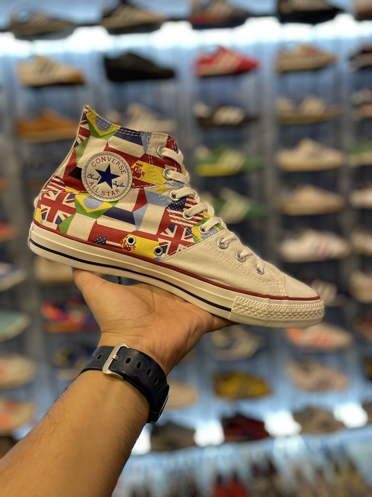 Converse Converse All Star Unisex All Nations Flags World Size US 10 / EU 43 - 5 Thumbnail