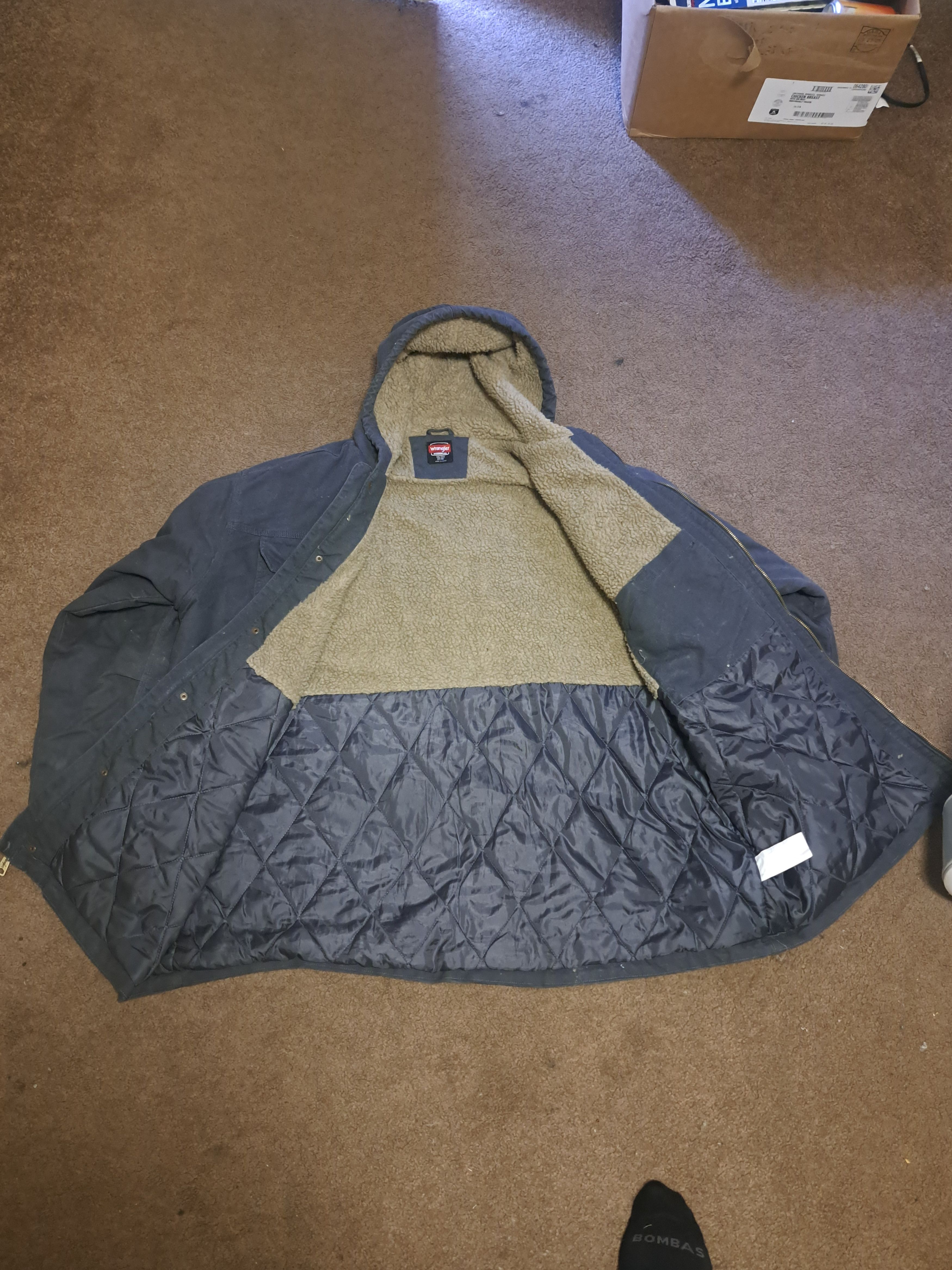 Wrangler XXXL Wrangler Workwear Faux Sherpa-Lined Duck Jacket Size US XXL / EU 58 / 5 - 8 Thumbnail