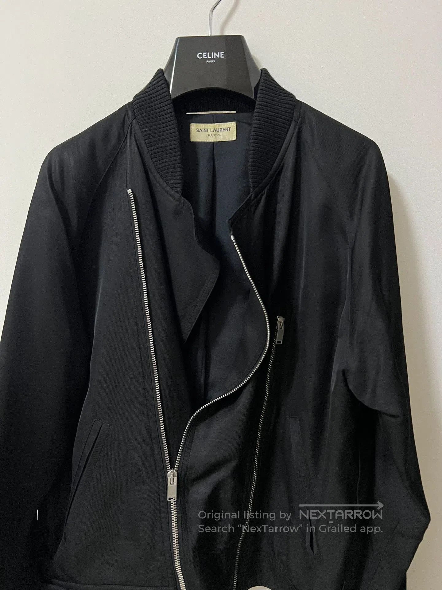 Saint Laurent Paris Saint Laurent Paris Black Bomber Jacket. Size US S / EU 44-46 / 1 - 6 Thumbnail