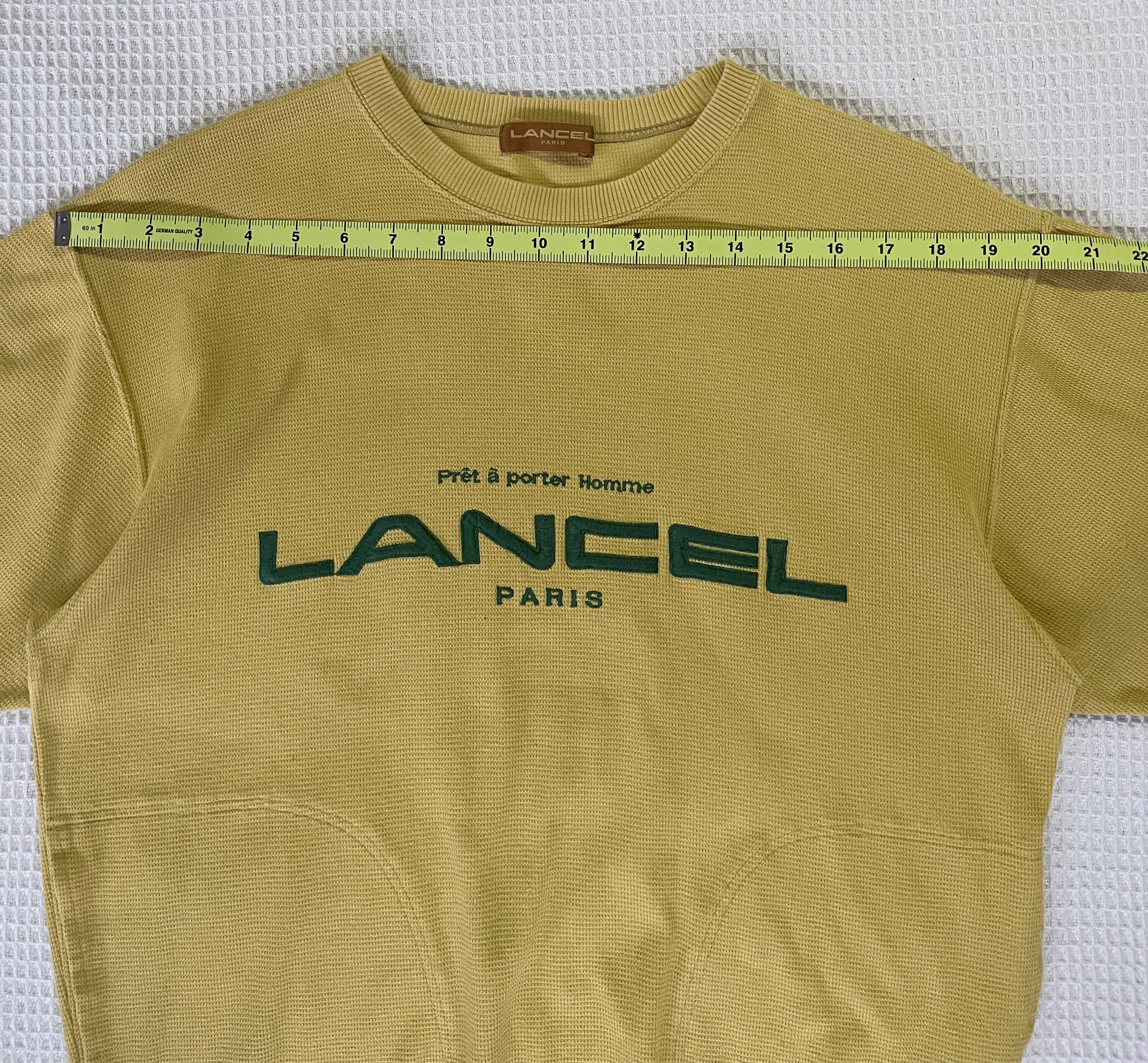 Lancel × Vintage Vintage’90s🔥LANCEL PARIS🔥Spell Out Embroidery Sweatshirt Size US M / EU 48-50 / 2 - 10 Thumbnail
