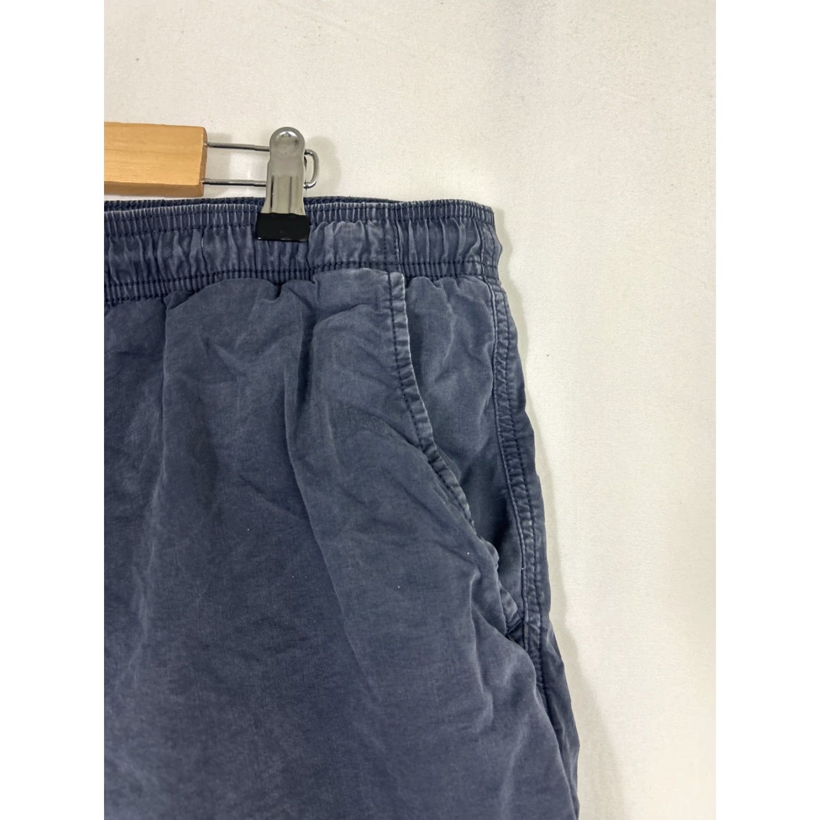 American Eagle Outfitters American Eagle Mens XL Navy Blue Shorts Cotton Blend Drawstring 38x7 Elastic Size US 36 / EU 52 - 4 Thumbnail