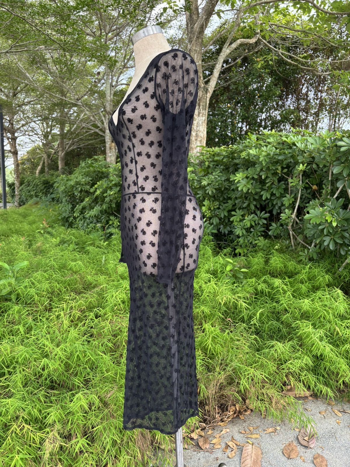 Vintage Black mesh dreas by david darlymple for field Size M / US 6-8 / IT 42-44 - 3 Thumbnail