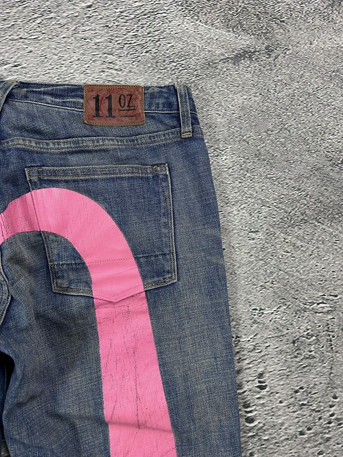 Evisu Evisu jorts daicock big logo vintage pink jeans shorts Size 28" / US 6 / IT 42 - 4 Thumbnail