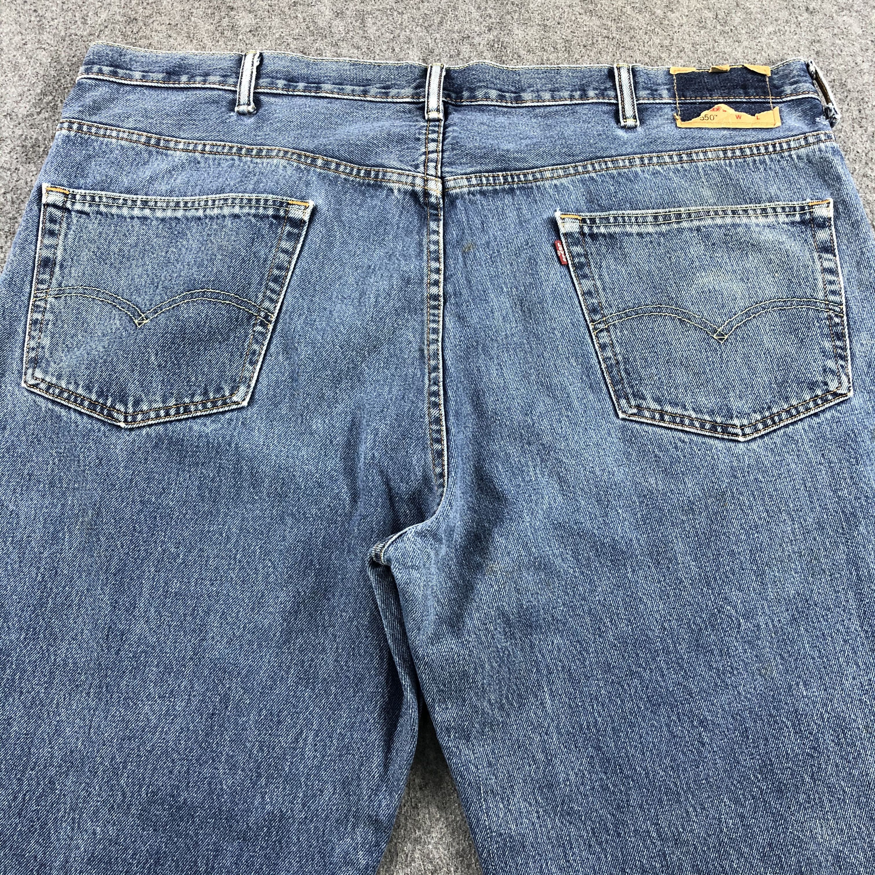 Levi's Vintage Blue Wash Levis 550 Jeans-J1609 Size US 44 / EU 60 - 3 Thumbnail