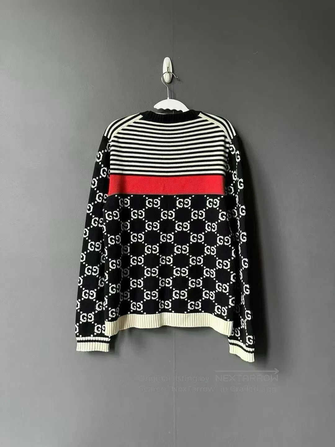 Gucci Guicci Printed Patchwork Knit Sweater| Size US S / EU 44-46 / 1 - 2 Thumbnail