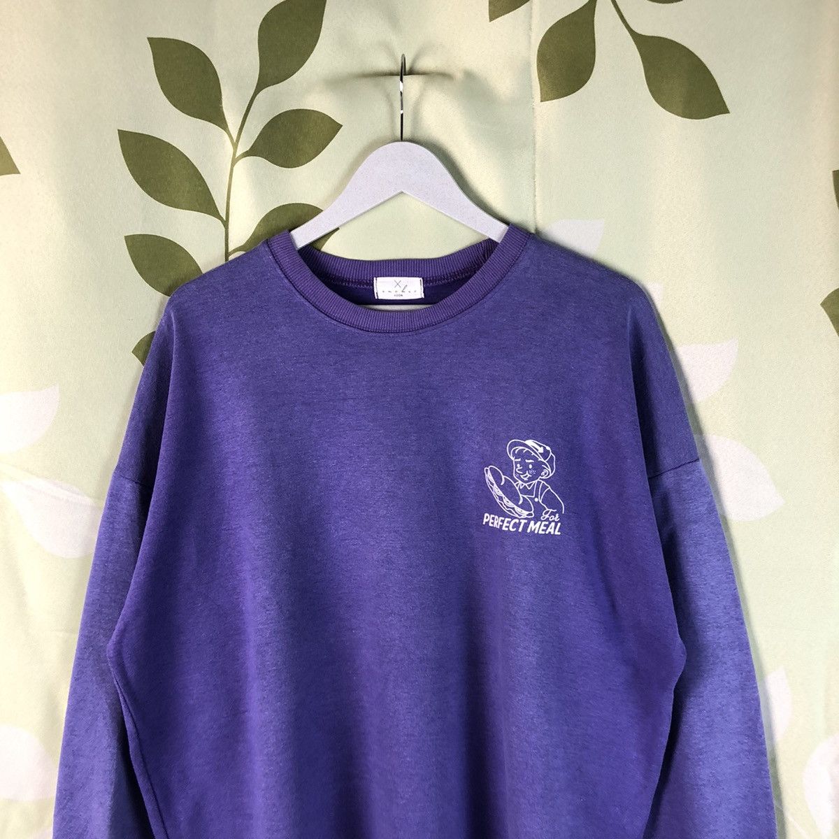 Japanese Brand × Vintage Perfect Meal vintage Purple Sweathshirt #7444 Size US XL / EU 56 / 4 - 6 Thumbnail