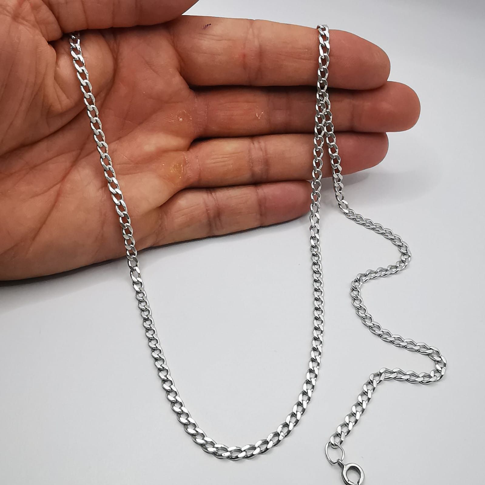 Sterling Silver Vintage Chain, 925 Sterling Silver, Signed 18,31g Size ONE SIZE - 7 Thumbnail