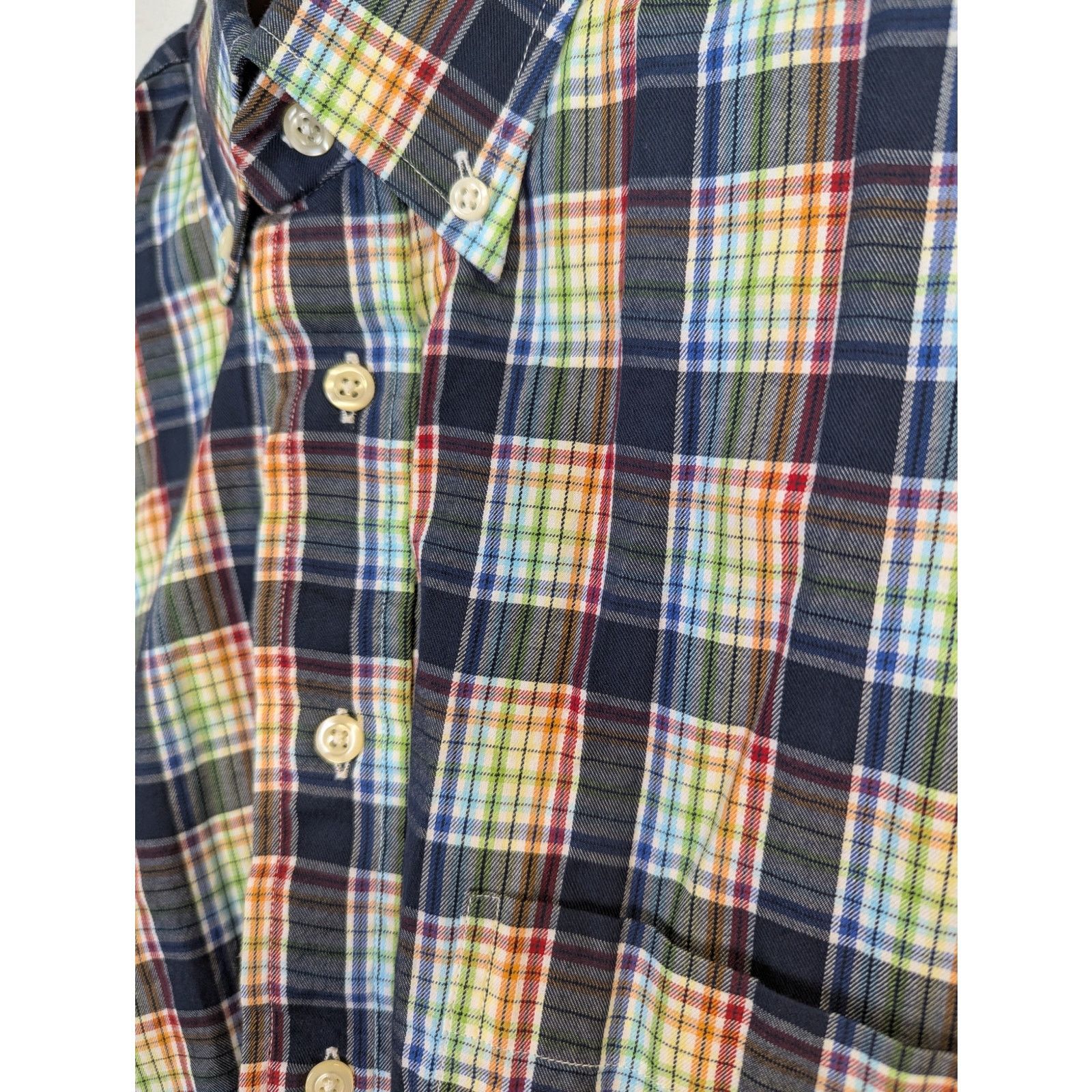Gitman Bros. Rainbow Plaid Button Down Shirt Colorful Office Classic Size US L / EU 52-54 / 3 - 3 Thumbnail