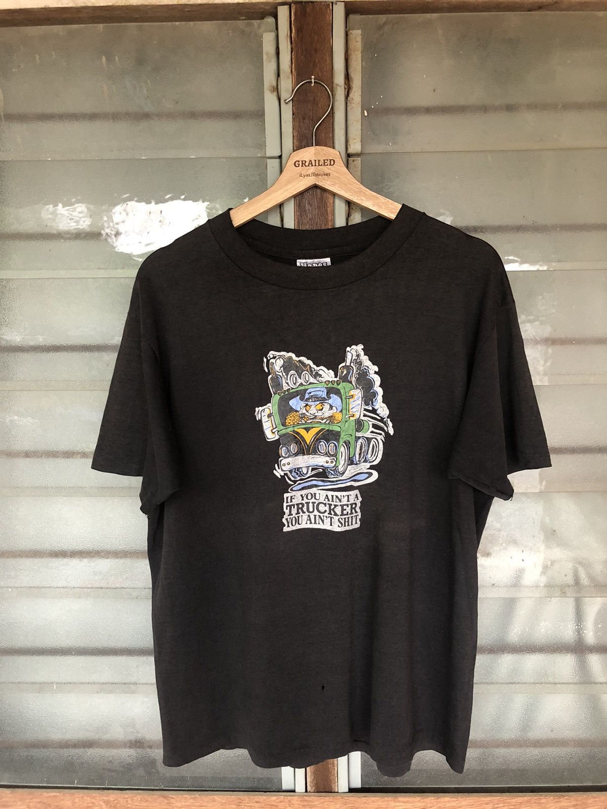 Vintage Vintage 80's Trucker You Ain't Shirt Shirt Tee Size US XL / EU 56 / 4 - 1 Thumbnail