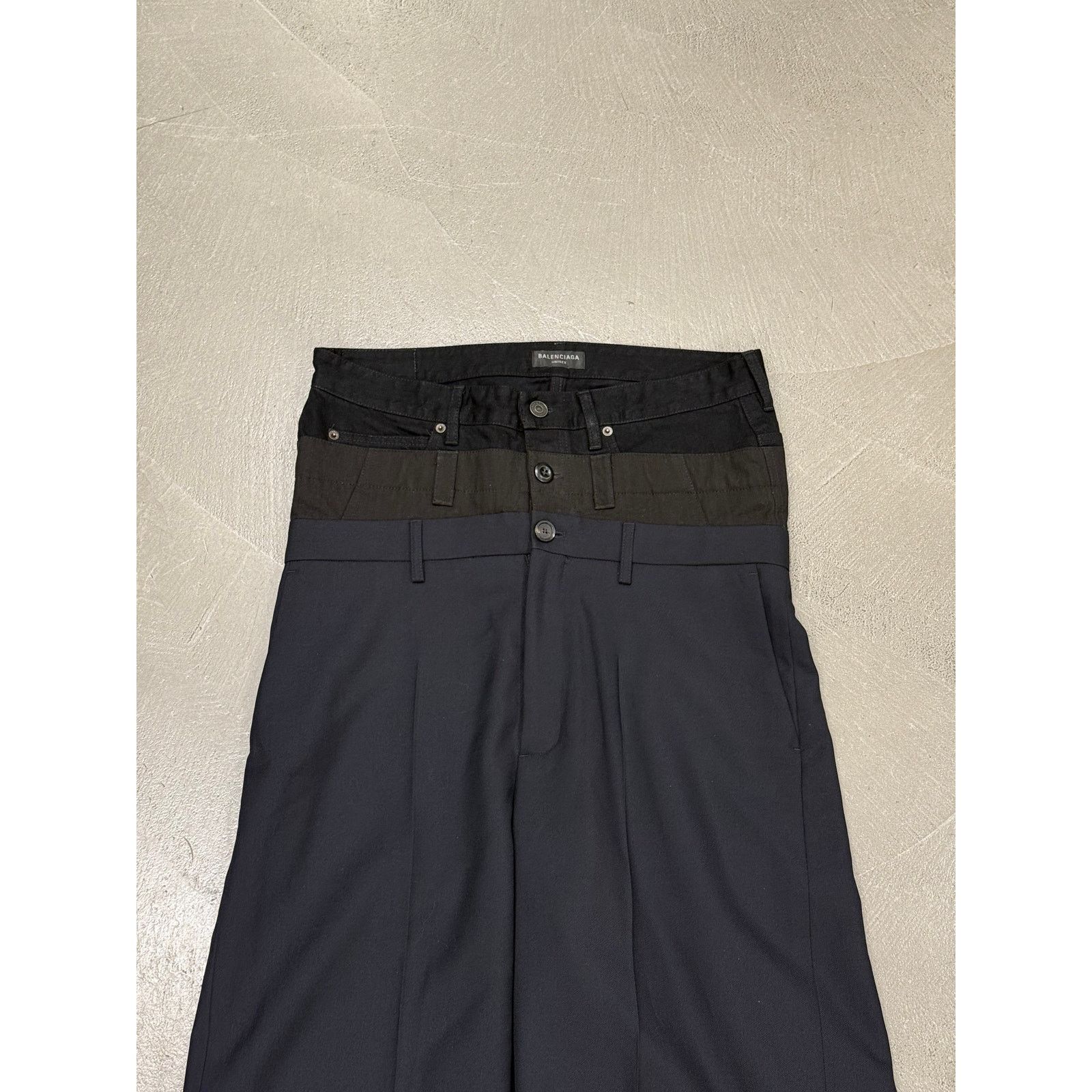 Balenciaga S/S2024 Balenciaga triple waist wide leg tailored pants Size US 29 - 3 Thumbnail