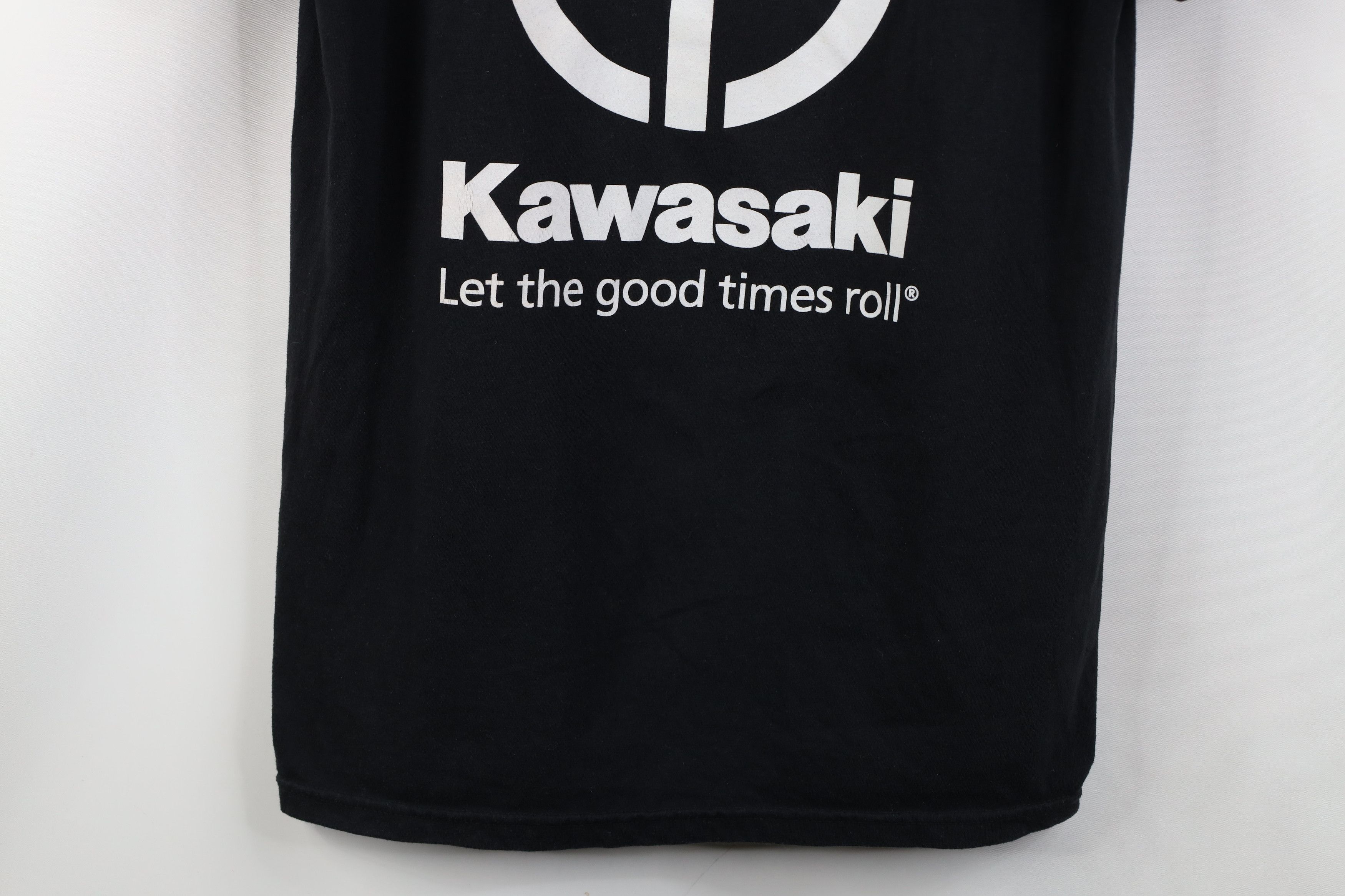 Vintage Vintage Kawasaki Racing Let The Good Times Roll T-Shirt Size US M / EU 48-50 / 2 - 3 Thumbnail