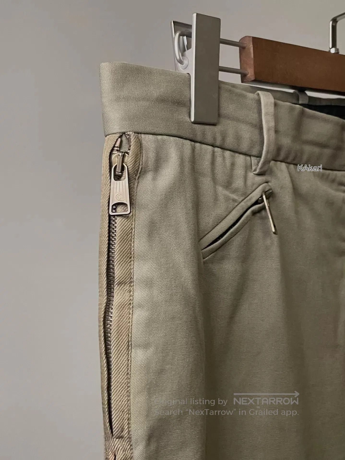 Alexander McQueen Beige Casual Pants with Zip Details . Size US 30 / EU 46 - 1 Thumbnail