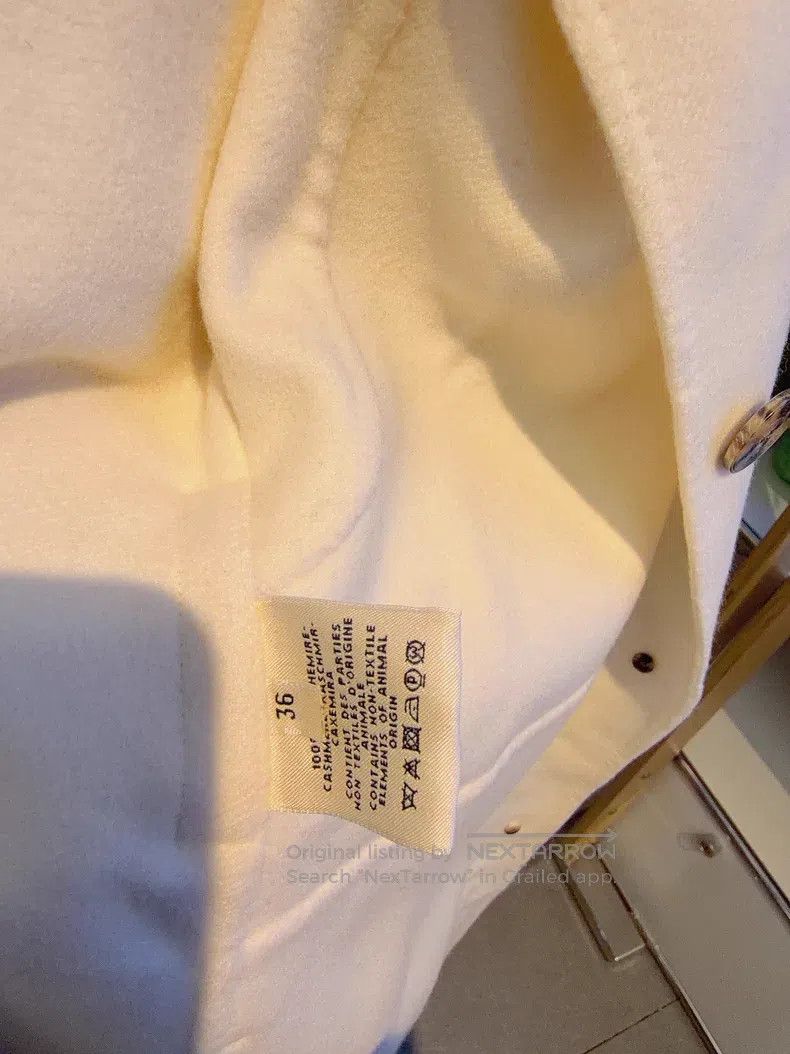 Hermes Hermes White Overcoat Size XS / US 0-2 / IT 36-38 - 3 Thumbnail