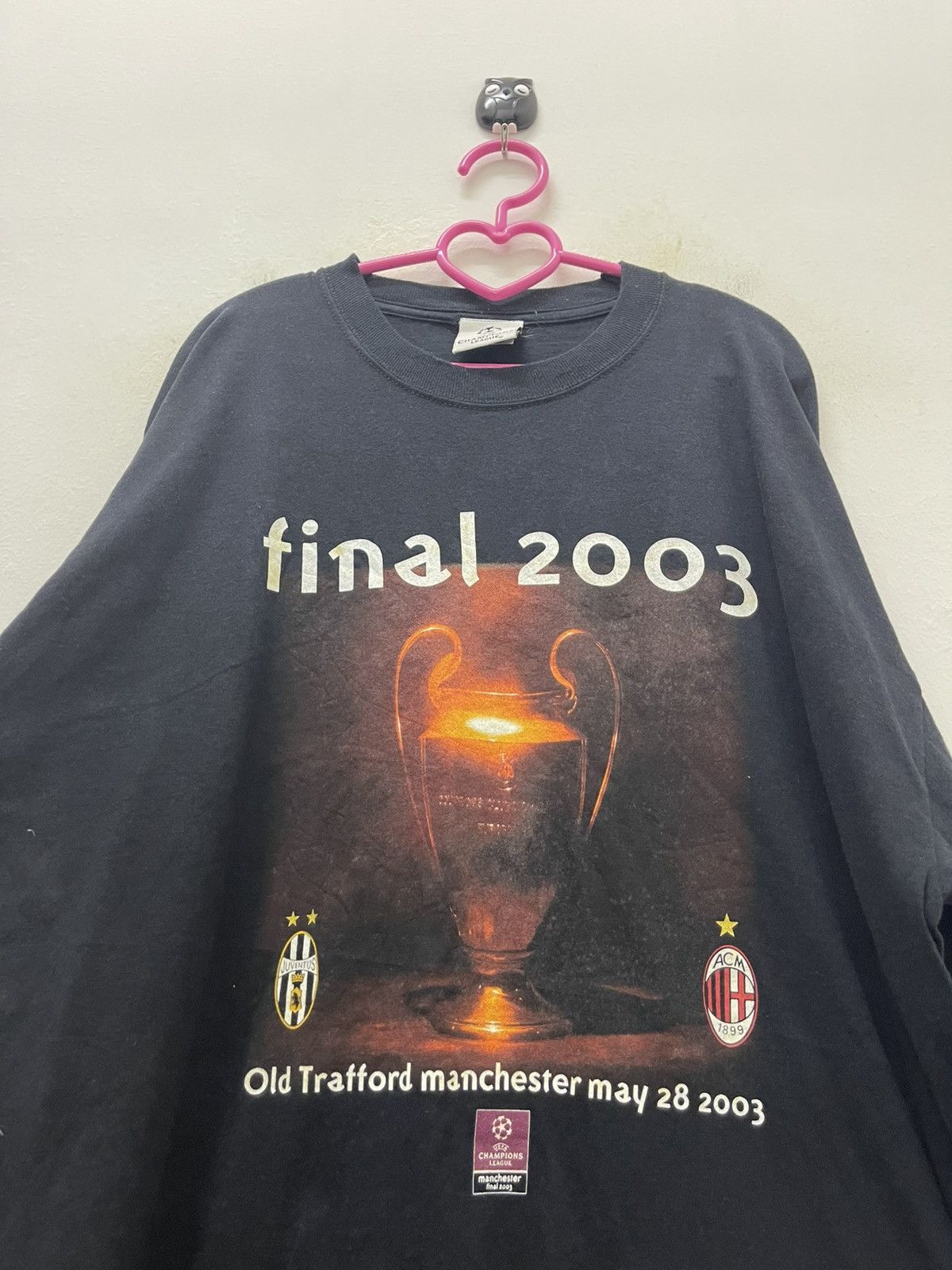 UEFA Rare Vintage UEFA CHAMPIONS LEAGUE UCL Final 2003 Juve Milan Size US XL / EU 56 / 4 - 2 Thumbnail