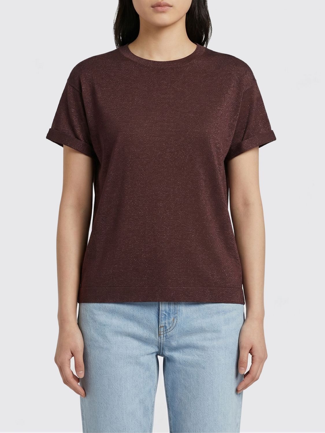 Brunello Cucinelli Brunello Cucinelli T-Shirt Woman Red Size XL / US 12-14 / IT 48-50 - 1 Thumbnail