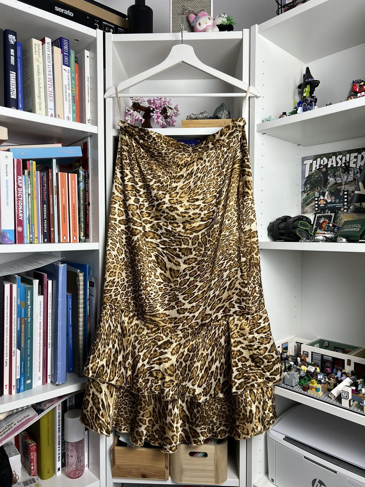 Other Vintage Y2K Leopard print maxi skirt M avantgarde Bradshaw Size 30" / US 8 / IT 44 - 2 Thumbnail