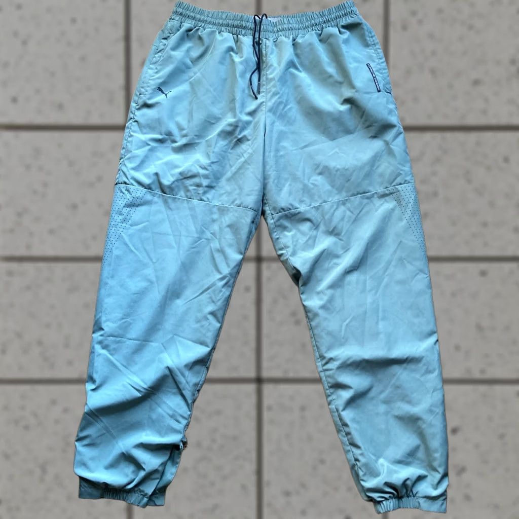 Puma PUMA Porsche Design Sweatpants Mens Size Large Green Lined Drawstrings Joggers Size US 33 - 1 Thumbnail