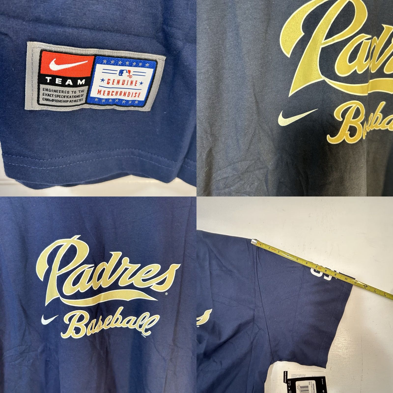 Nike VINTAGE Nike San Diego Padres Shirt Men 2XL Navy Blue MLB Dead Stock 2010s NWT Size US XXL / EU 58 / 5 - 8 Thumbnail