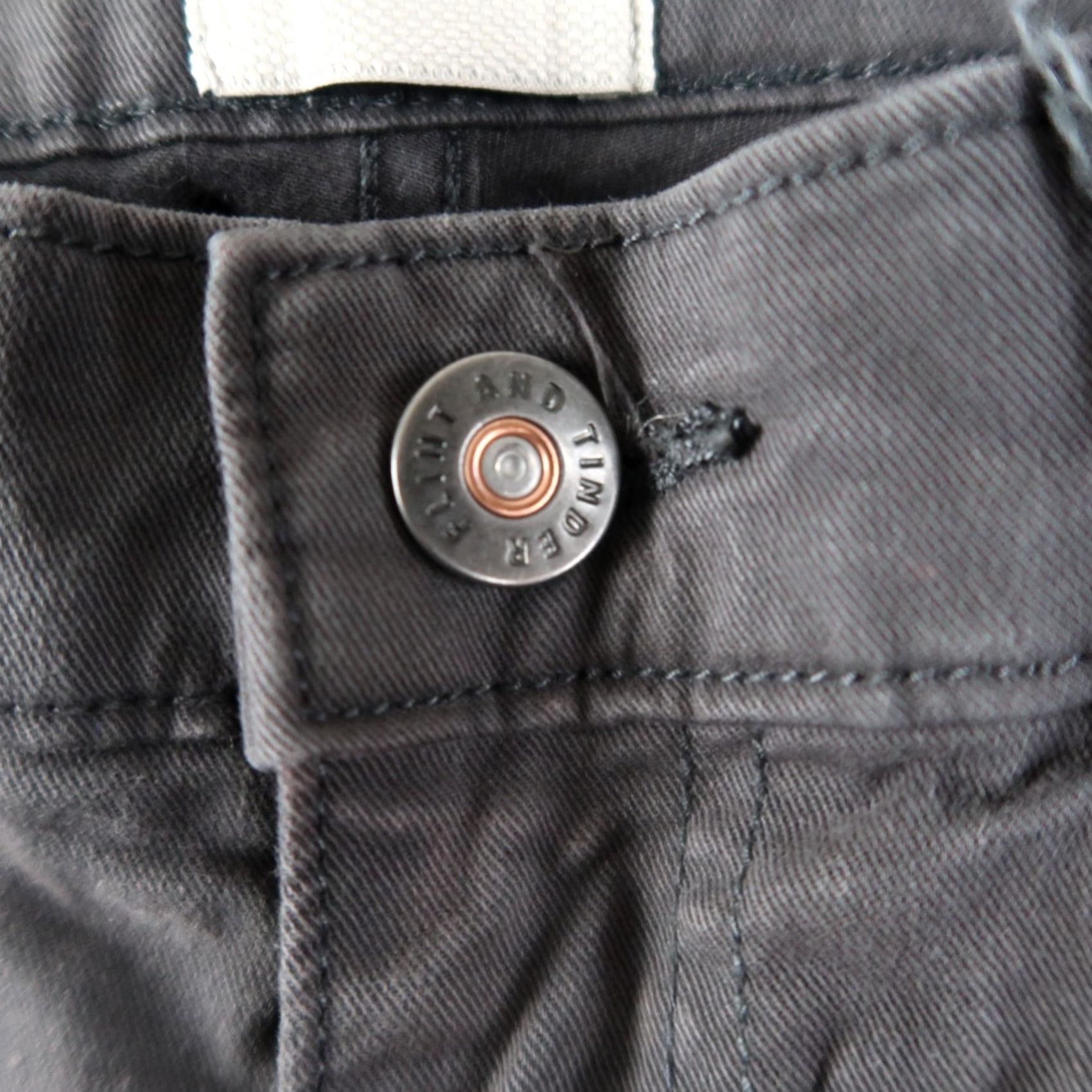 Flint And Tinder Flint and Tinder Pants Mens 33x32 Gray Tapered Fit Jeans Huckberry Slim Casual 5-Pocket Logo Size US 33 - 4 Thumbnail