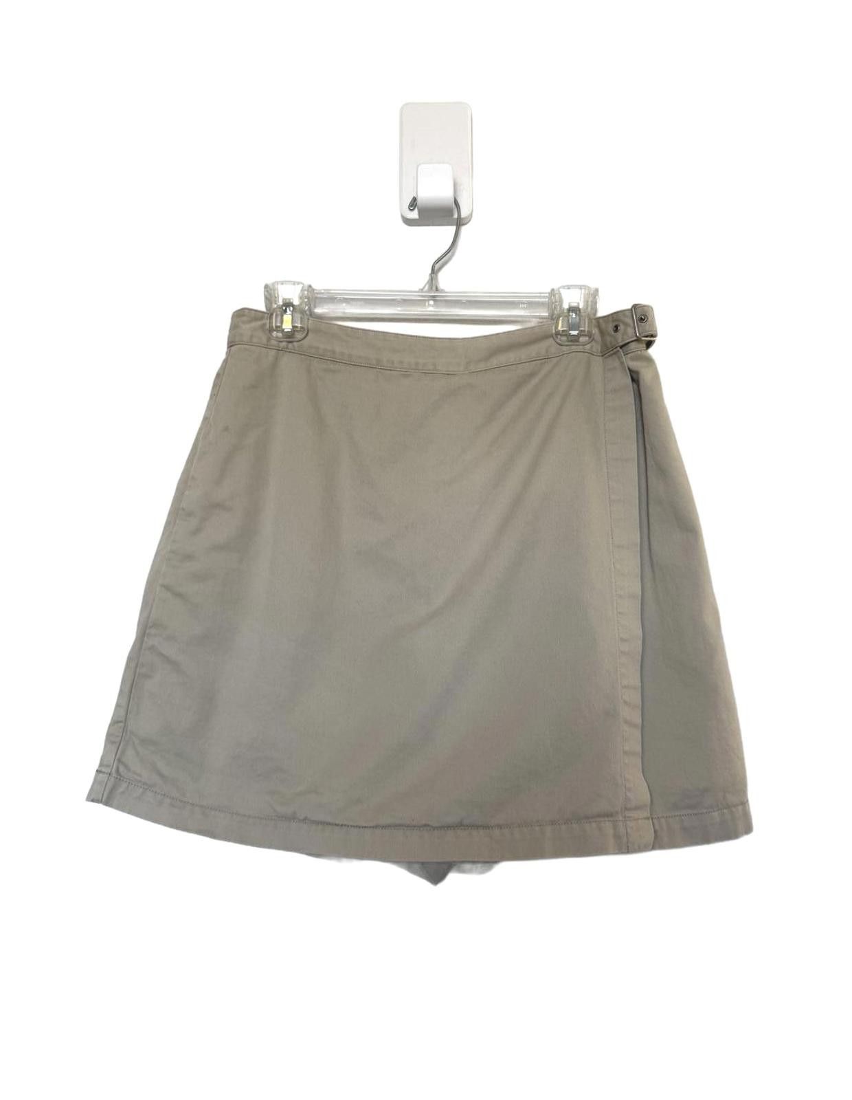 Designer Khaki Tan Womens Wrap Skort Size 40" / US 18 - 1 Thumbnail