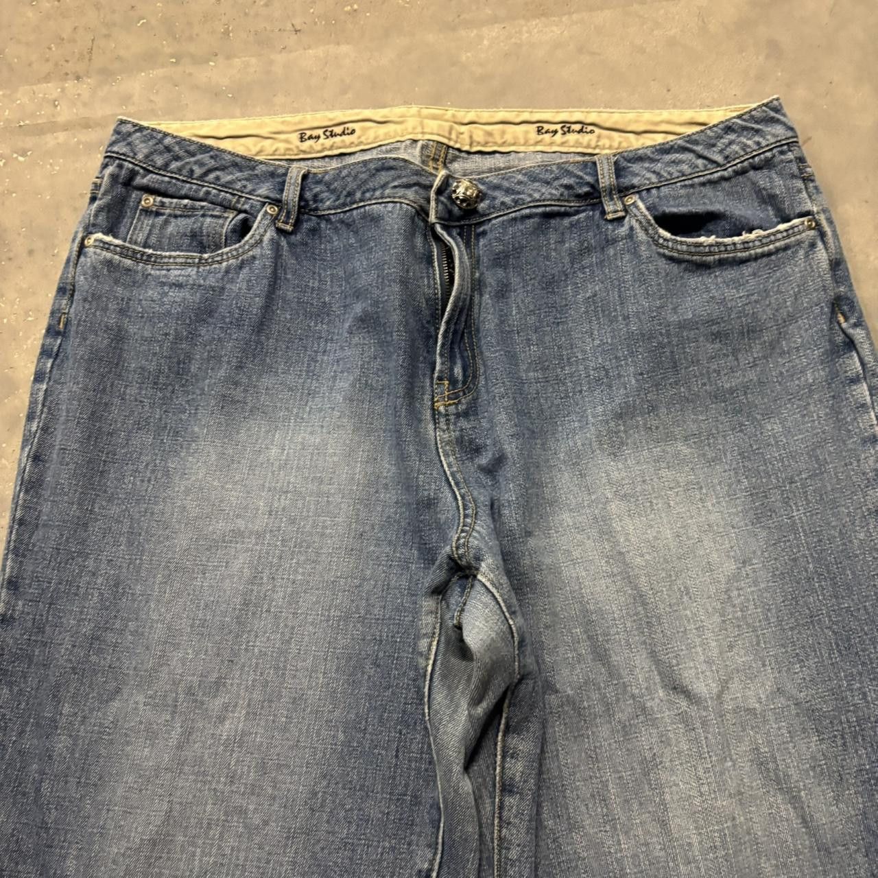 Japanese Brand × Vintage Crazy Vintage Y2K/2000s Baggy Skater Style Denim Jeans! Size US 40 / EU 56 - 4 Thumbnail