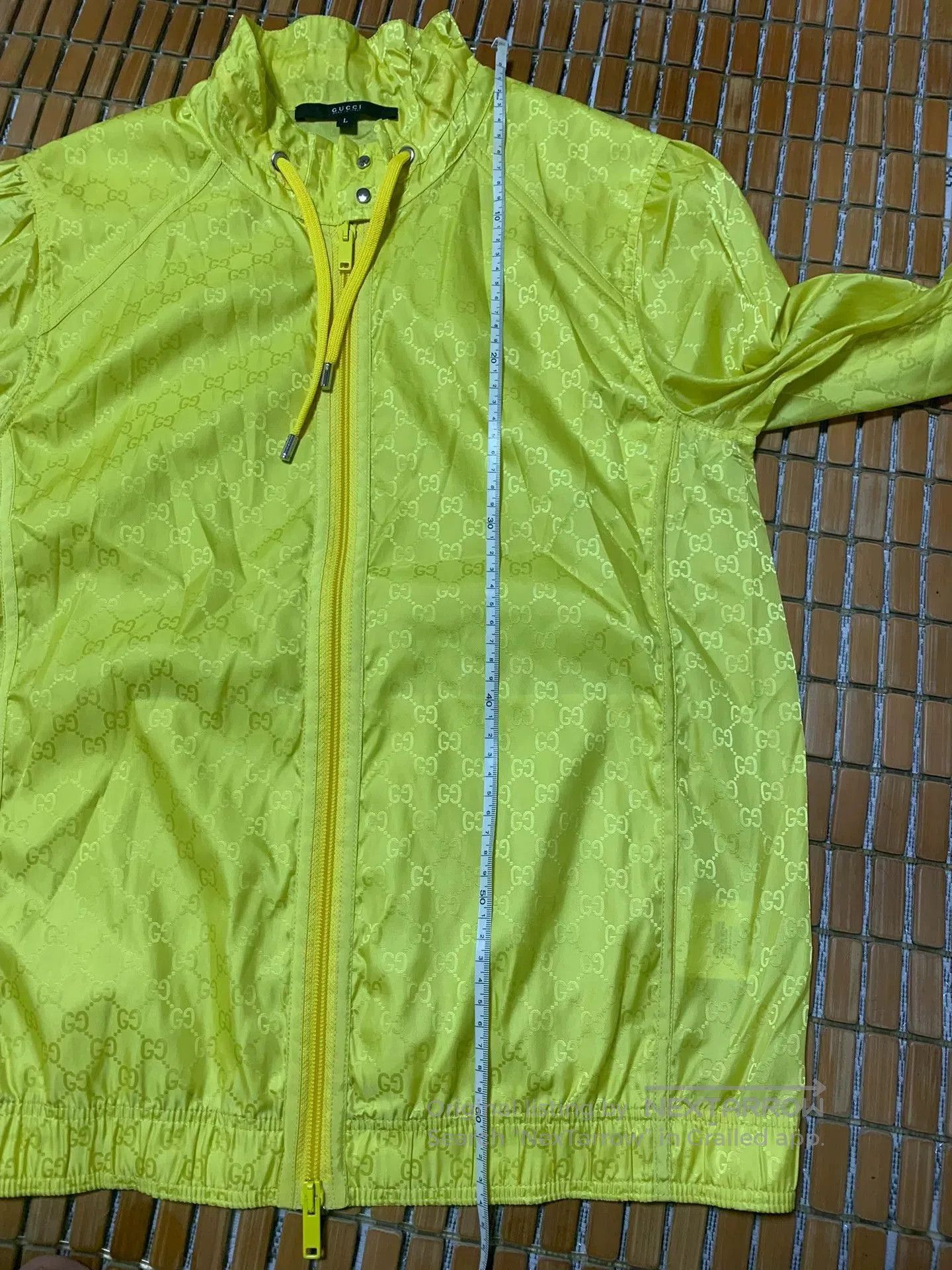 Gucci Gucci Fluorescent Yellow Dragon Print Jacket. Size US L / EU 52-54 / 3 - 8 Thumbnail