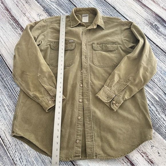 Carhartt Vintage Carhartt Green Cotton Flannel Button Down Shirt Size US L / EU 52-54 / 3 - 8 Thumbnail