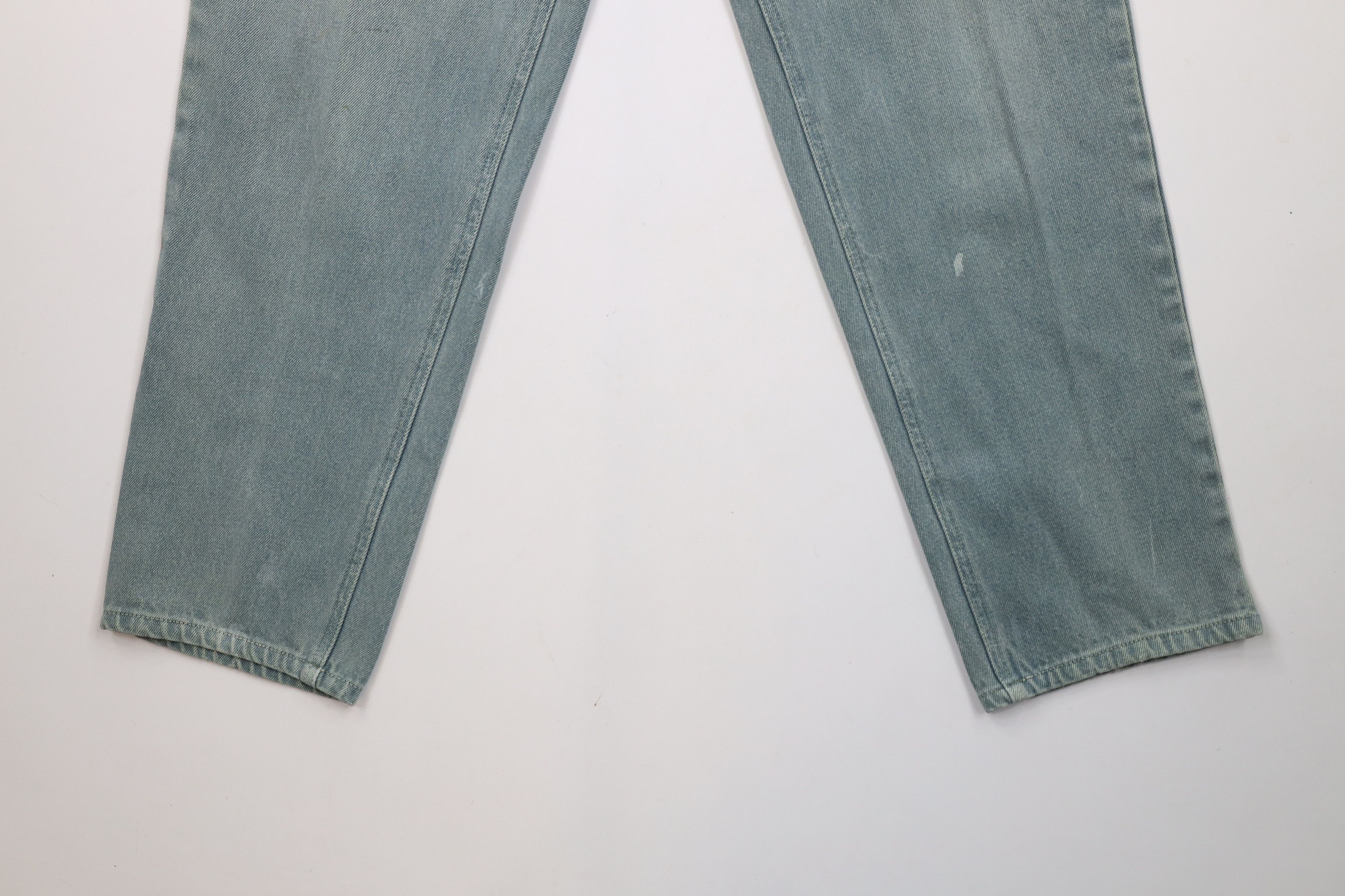 Vintage Vintage 90s Streetwear Stonewash Tapered Leg Jeans Teal Size US 32 / EU 48 - 4 Thumbnail
