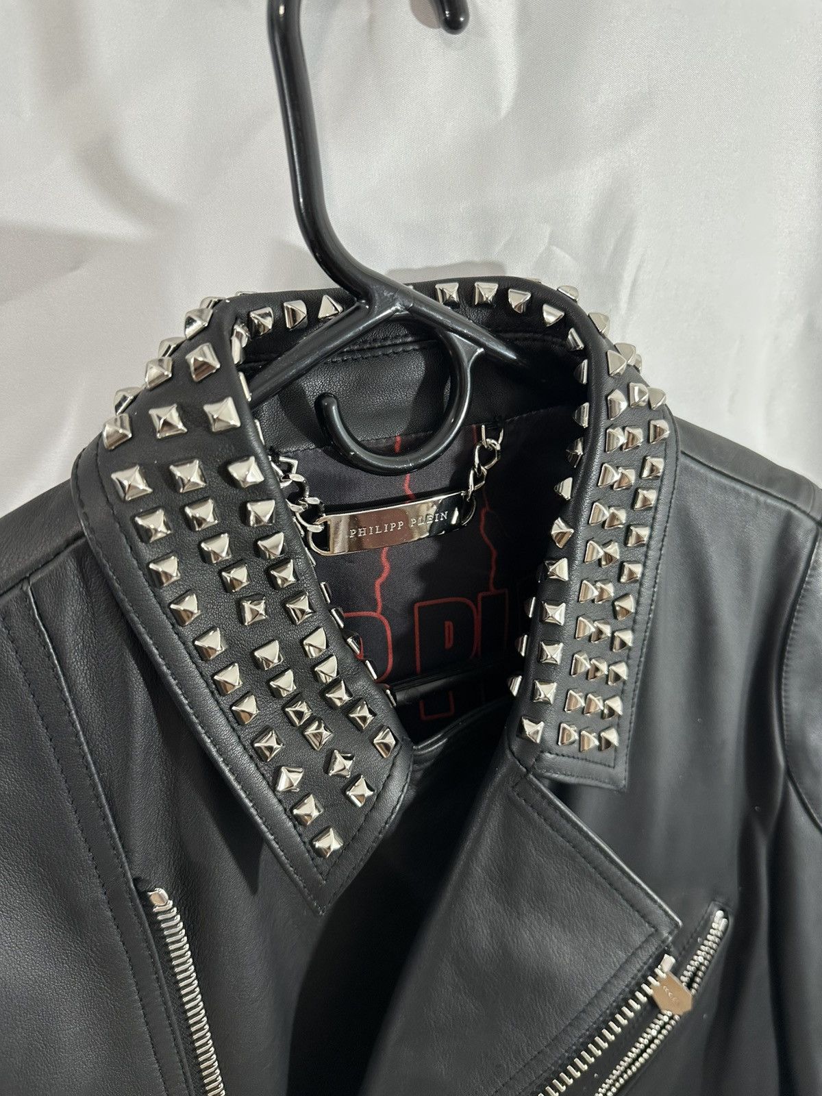 Philipp Plein PHILIPP PLEIN LEATHER SKULL JACKET Size US L / EU 52-54 / 3 - 4 Thumbnail
