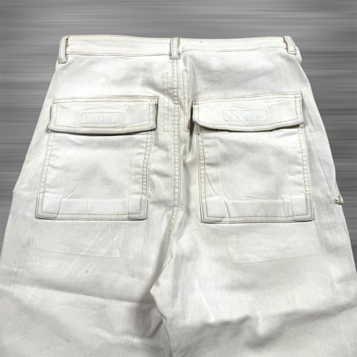 Rick Owens × Rick Owens Drkshdw Rick Owens Cargo Waxed Cropped Jeans Size US 30 / EU 46 - 4 Thumbnail