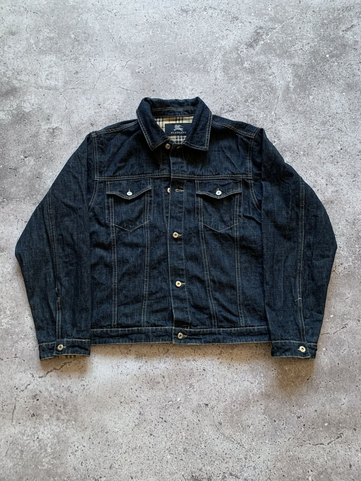 Burberry 🔥VINTAGE BURBERRY DENIM JACKET Size M / US 6-8 / IT 42-44 - 16 Thumbnail