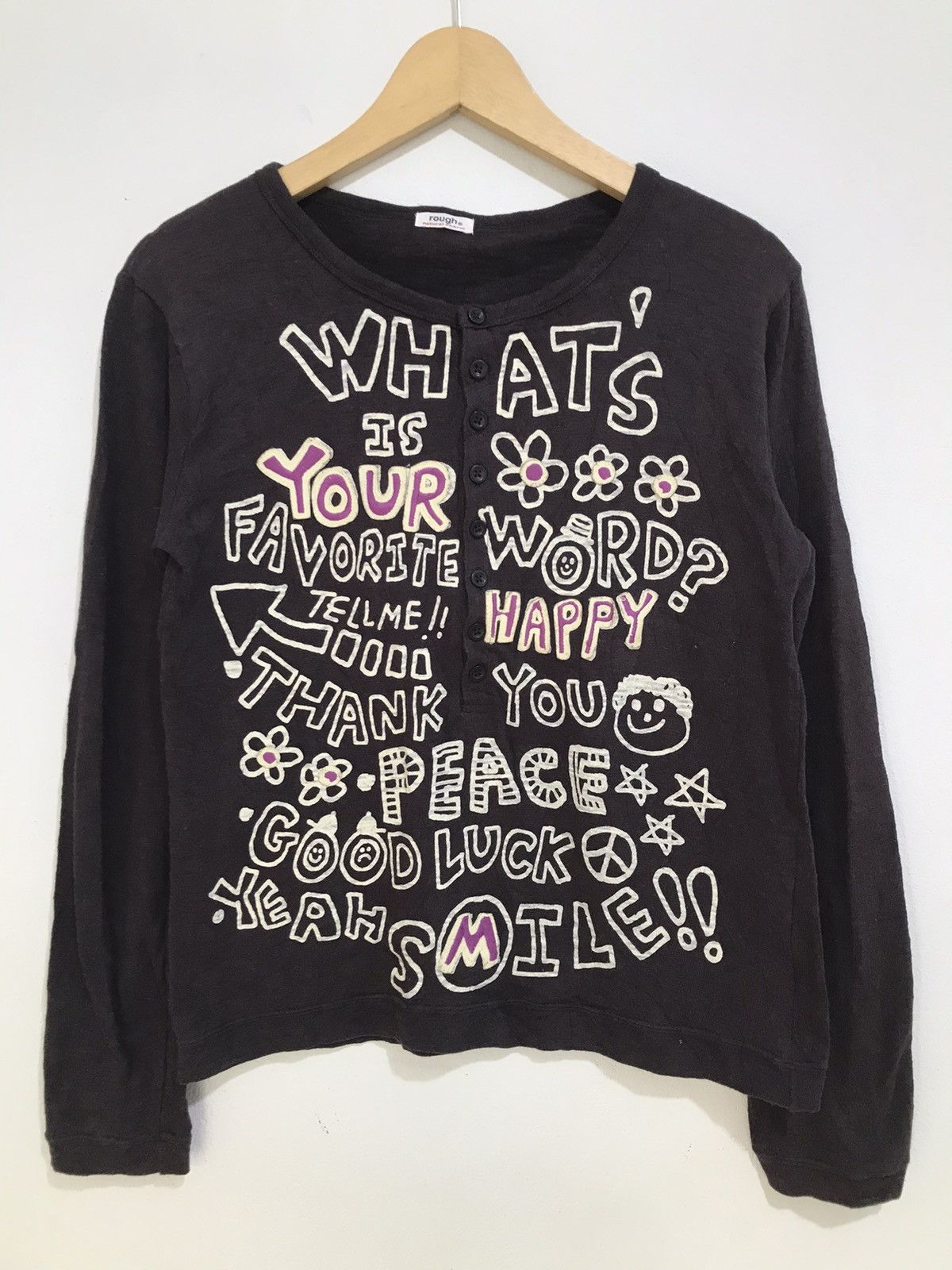 Hysteric Glamour Japanese Rough Poem LongSleeveHalf button Size US S / EU 44-46 / 1 - 1 Thumbnail