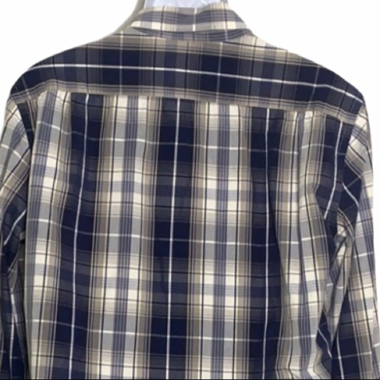 J.Crew J.Crew Tailored Fit Blue Plaid Button Down Work Shirt Medium Size US M / EU 48-50 / 2 - 4 Thumbnail