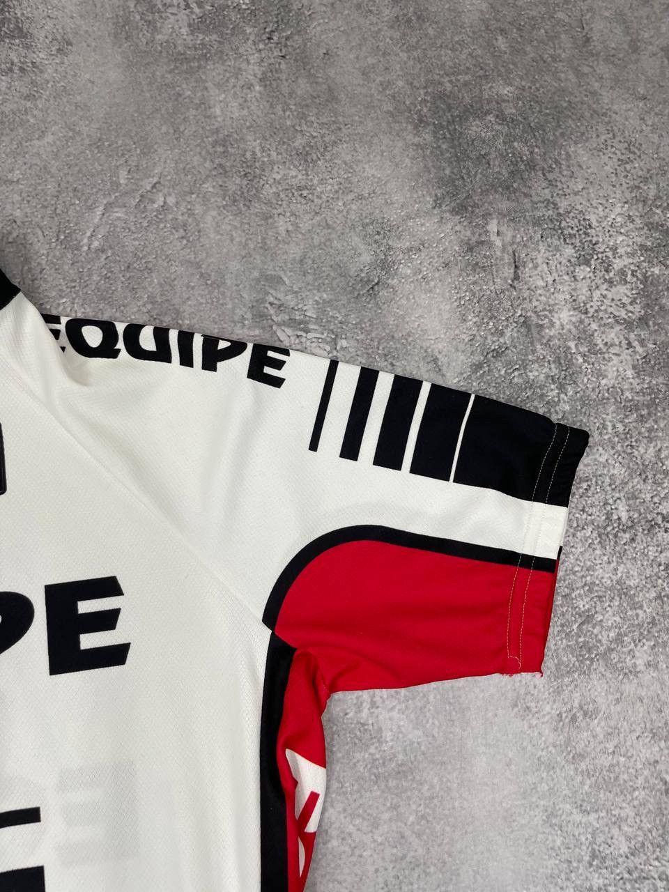 Other Santini Equipe Men Cycling Jersey Short Sleeve White Black Size US L / EU 52-54 / 3 - 3 Thumbnail
