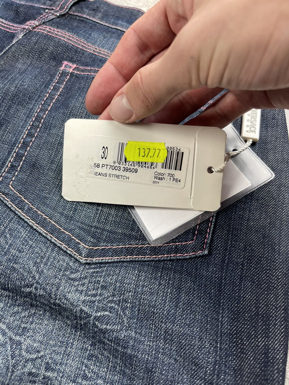 Versace Versace Sport Archive Faded Flared Stretch Jeans Size 30" / US 8 / IT 44 - 9 Thumbnail