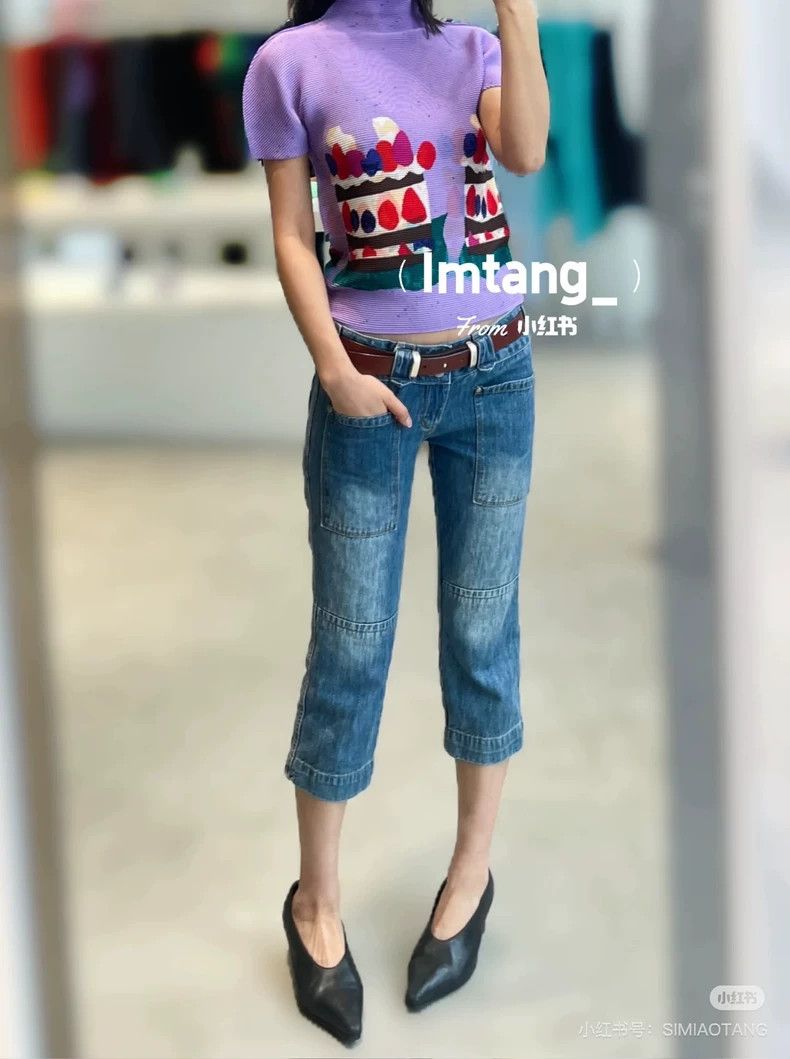 Issey Miyake Issey Miyake size:one size A purple base color with colorf Size XS / US 0-2 / IT 36-38 - 7 Thumbnail