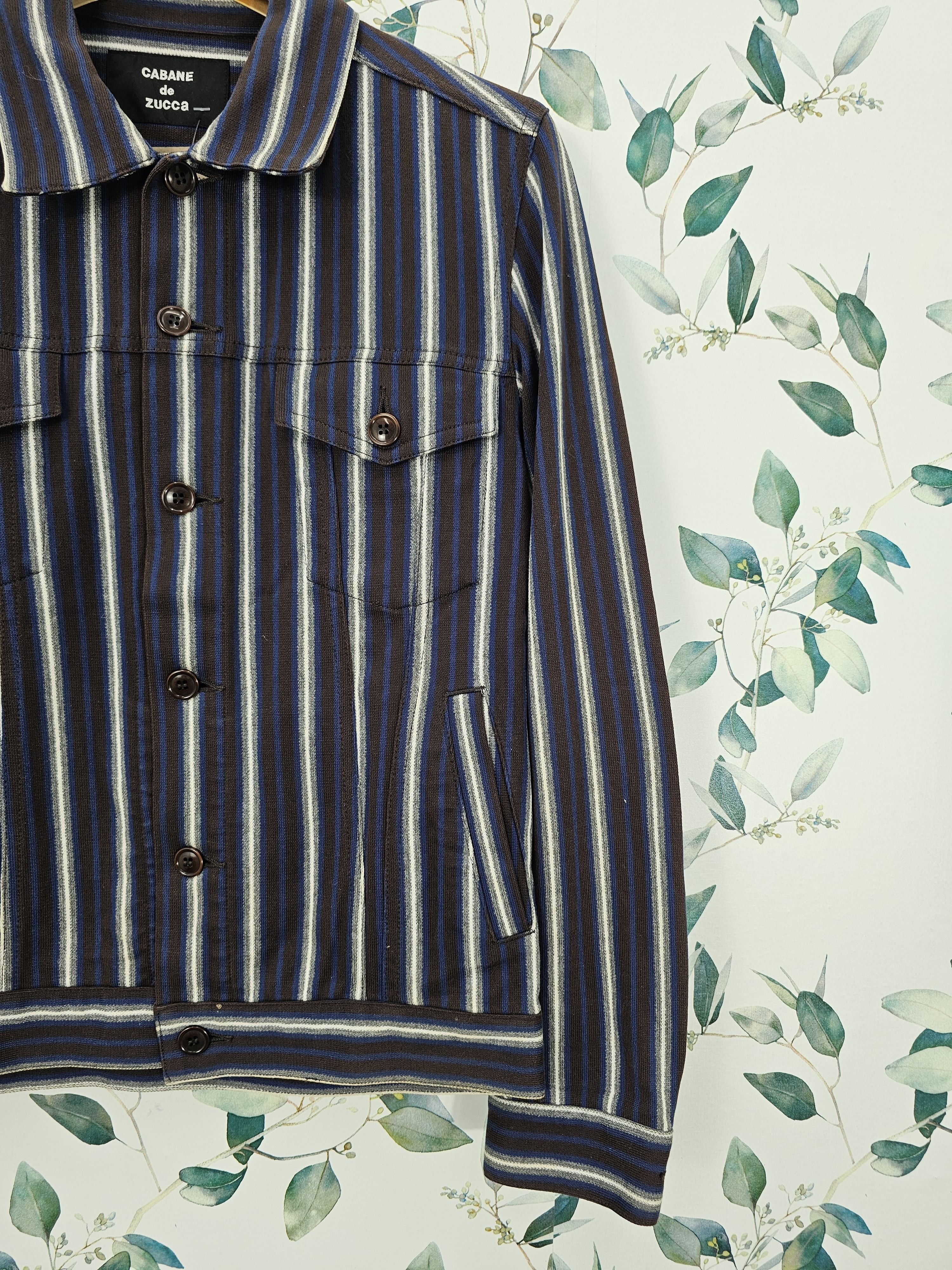 CABANE de ZUCCa Vintage CABANE DE ZUCCA Striped Retro Style Jacket J0101 Size US S / EU 44-46 / 1 - 3 Thumbnail