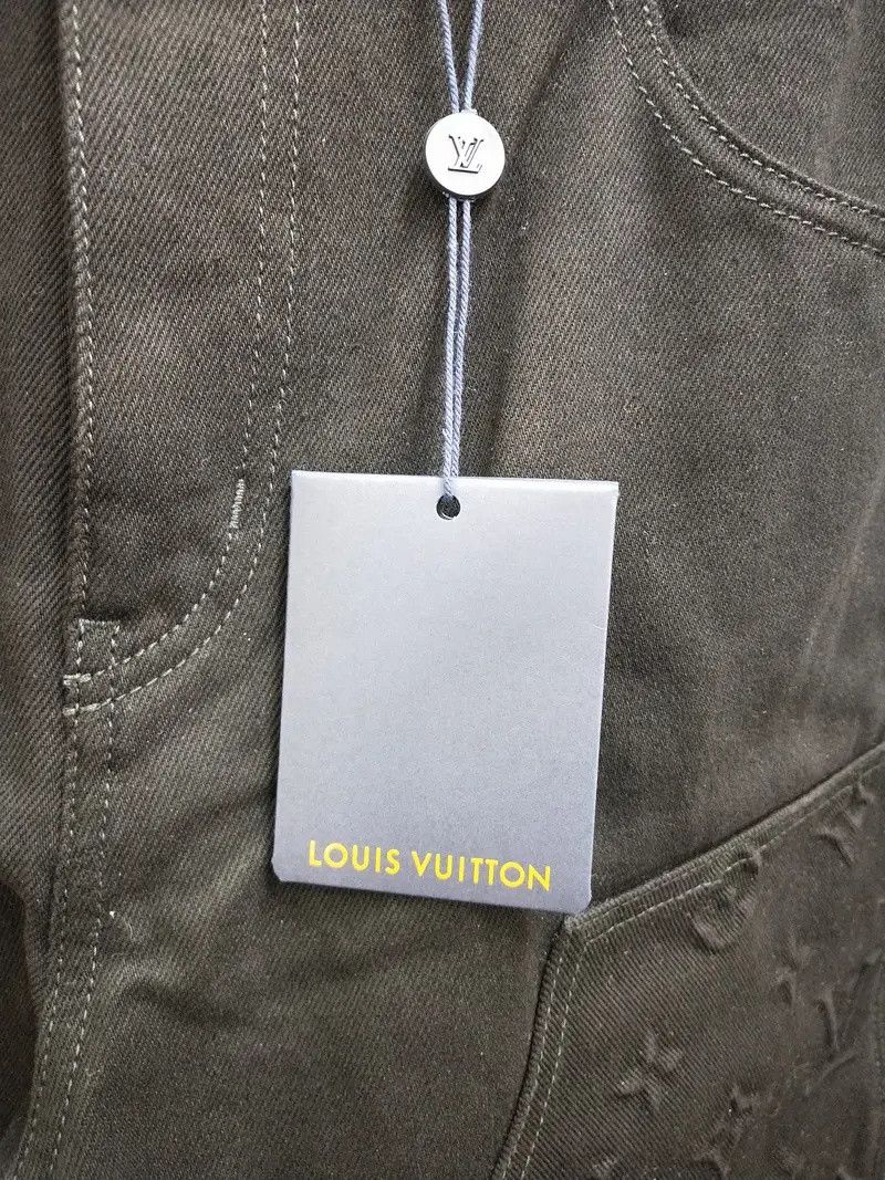Louis Vuitton Monogram Detail Carpenter Denim Pants Size US 33 - 9 Thumbnail