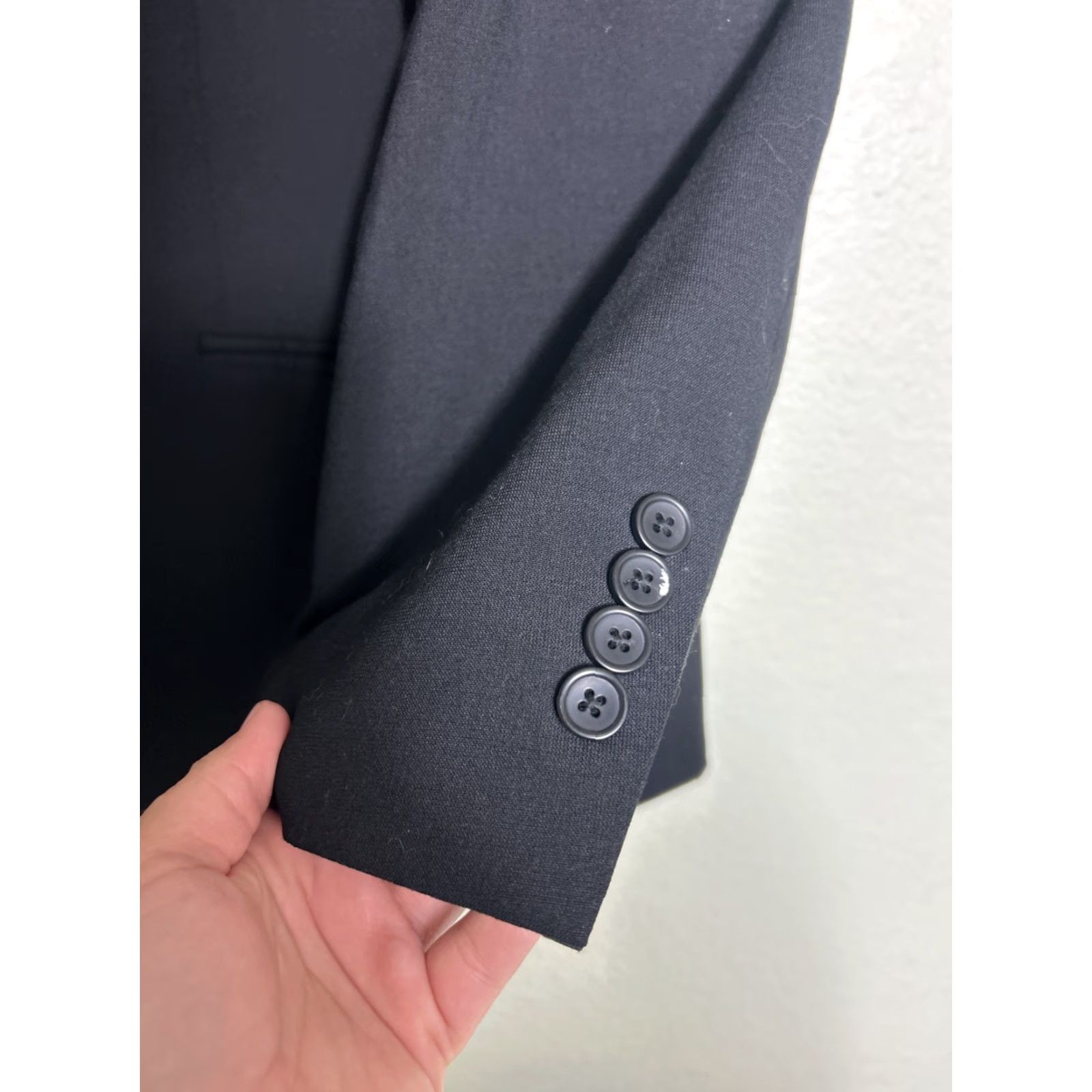 Vintage VINTAGE Oak Hill Blazer Men Blazer Navy Blue Wool Blend Long 48 Big & Tall Jacket Coat Size 48 Long Mens Navy Blue Wool Blend Blazer Size 48R - 6 Thumbnail